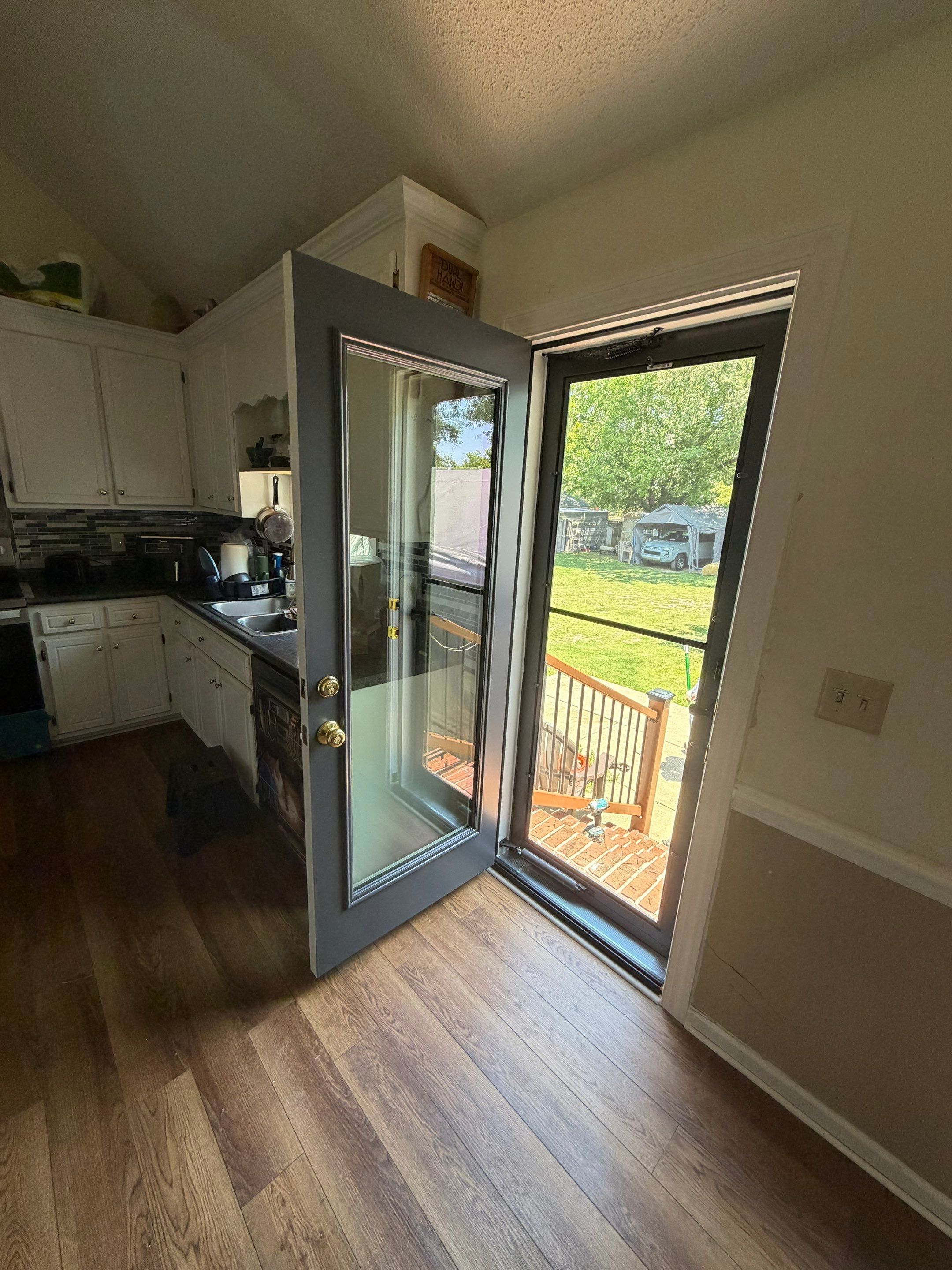 Custom Entry Door and Storm Door Installation in Nashville, NC by The Remodeling Company