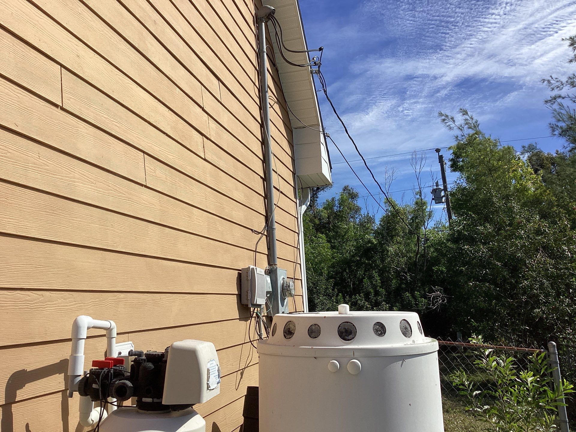 Soffit & Fascia White + New Downspouts by Gutter Professors