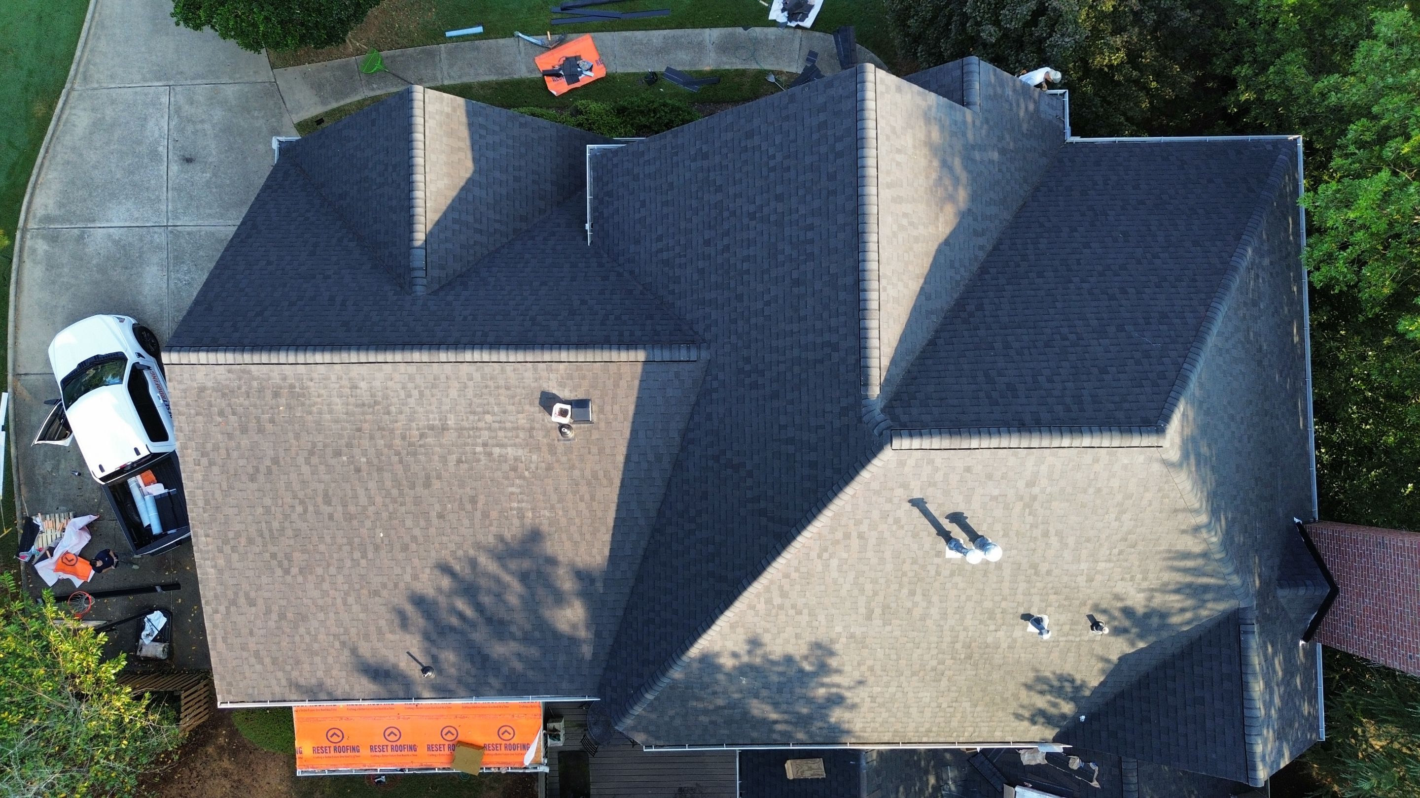 Marietta, GA Roof Replacement CertainTeed Landmark Moire Black by Reset Roofing