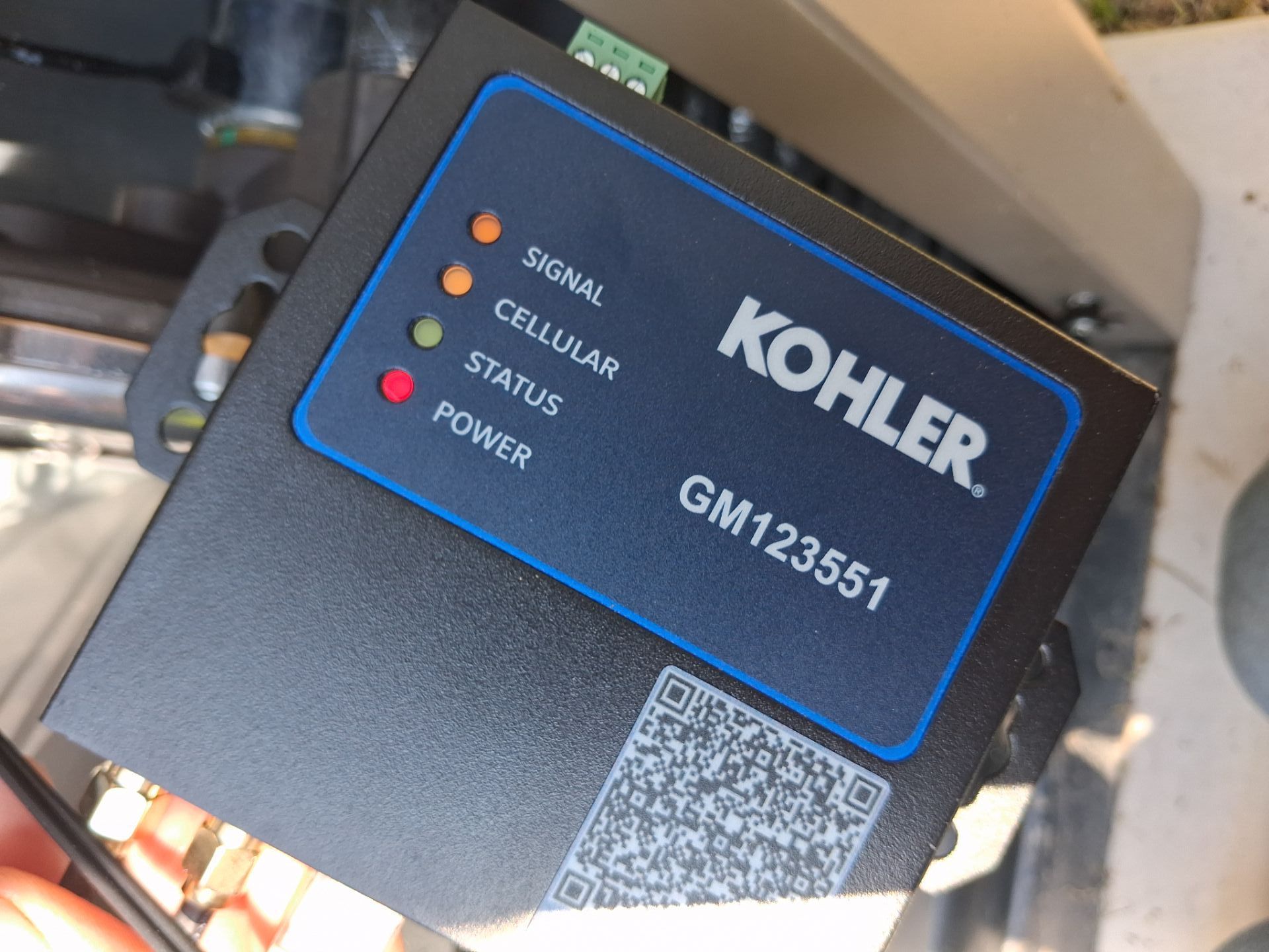 Kohler Standby Generator Cellular Remote Monitoring Kit Installation in Kingwood, TX by GenTex Elite Services