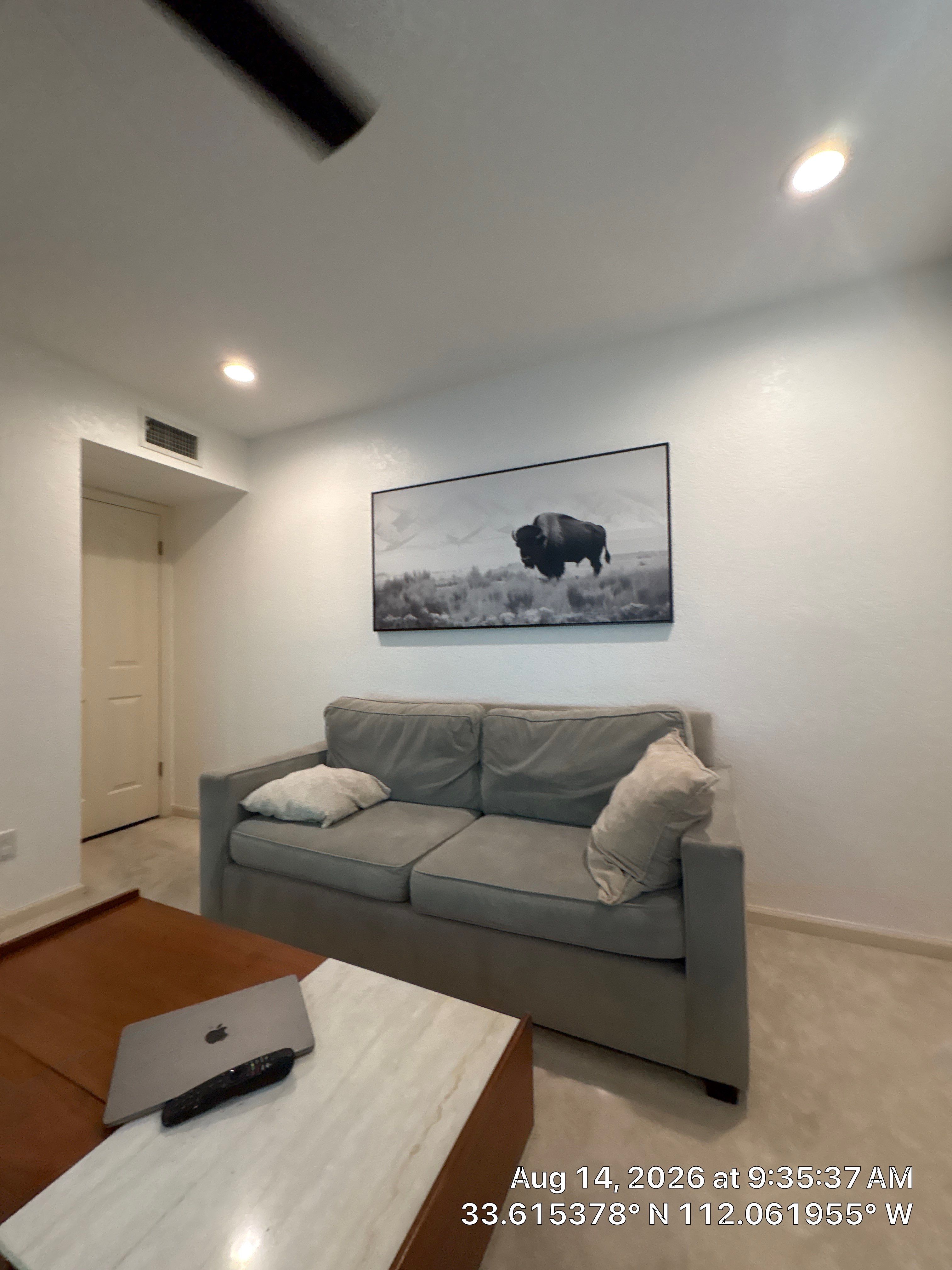 Custom Home Office and Media Wall Installation in Phoenix by CompanyCam Sales Demo