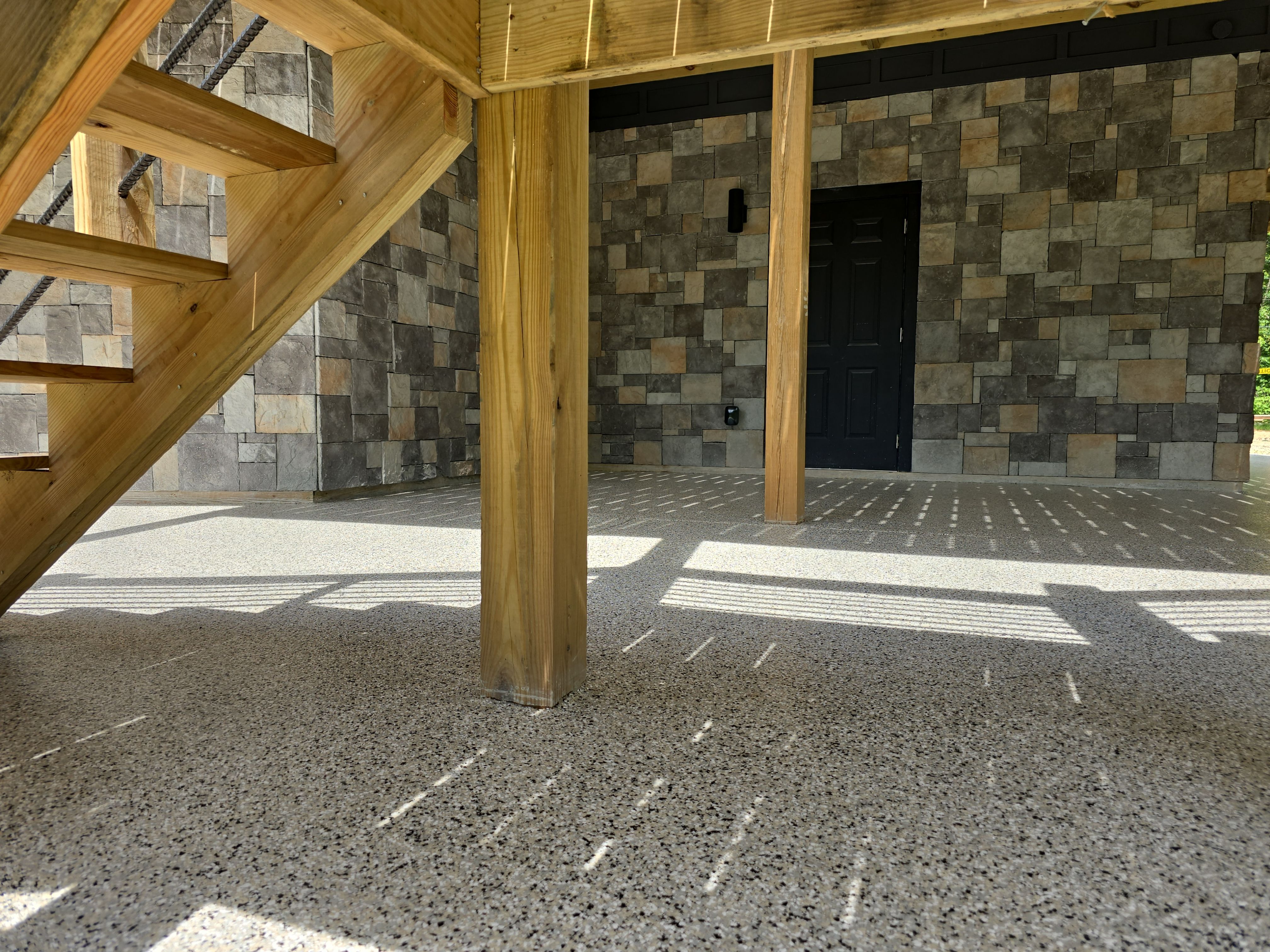 Patio fully transformed using Cabin Fever! by Elite Floor Solutions