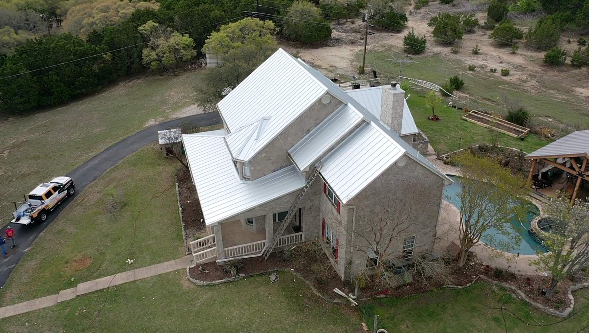 Residential Metal Roof Installation using McElroy Metal by Premier Roofing and Contracting