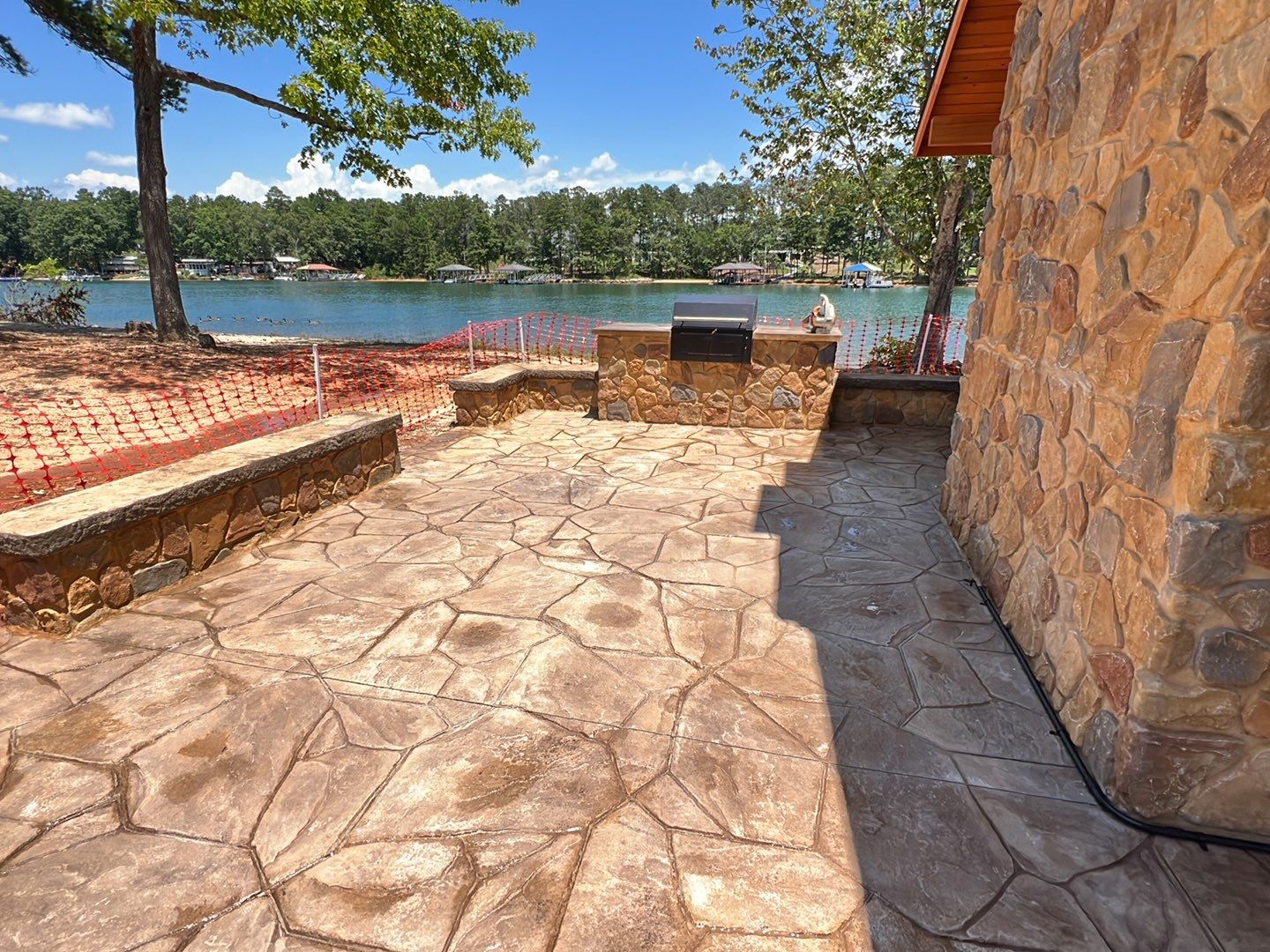 Stamped Concrete Pavilion Slab by Xtreme Concrete Services