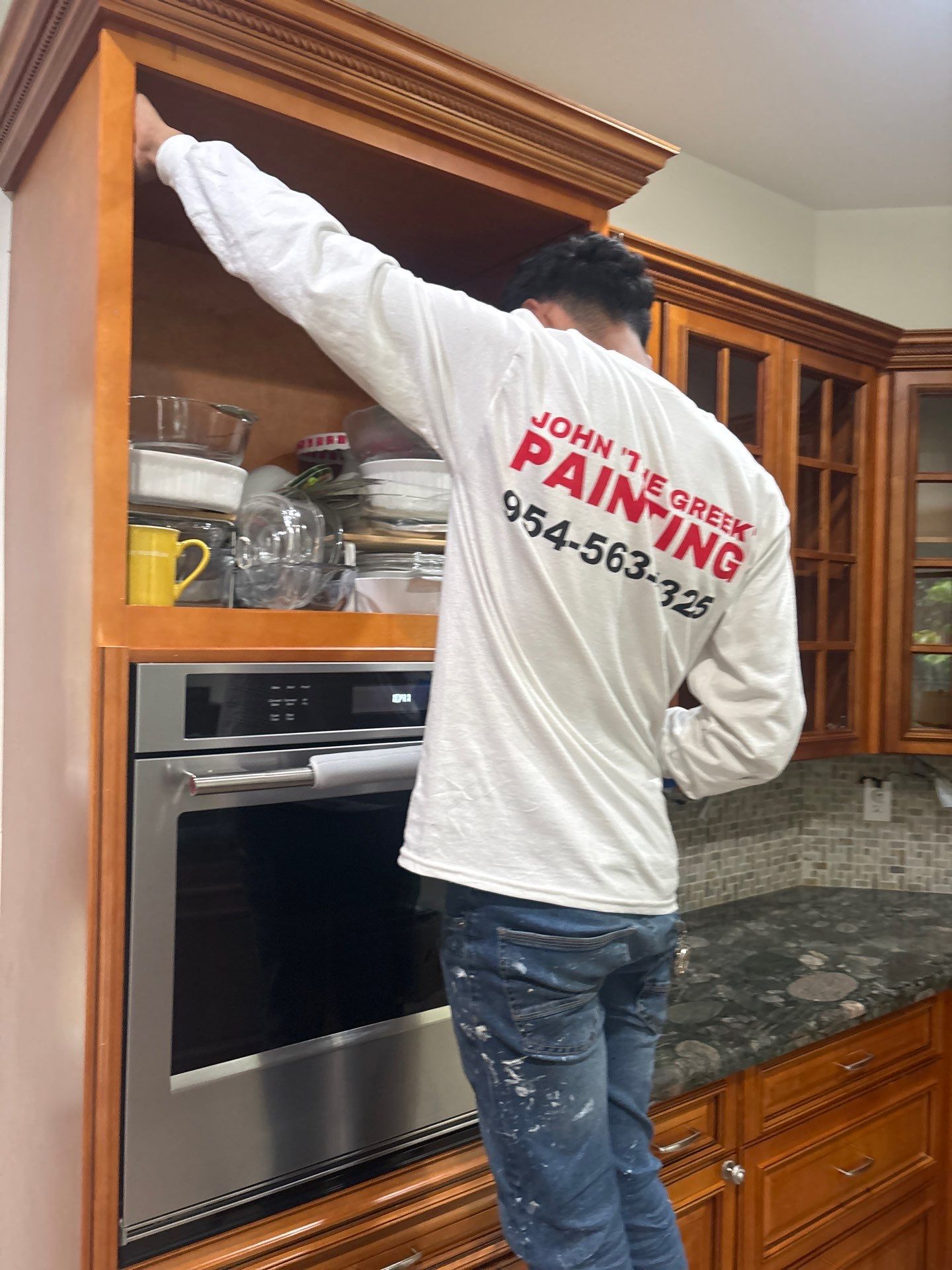 Kitchen Cabinet Just Like New by John “The Greek” Painting