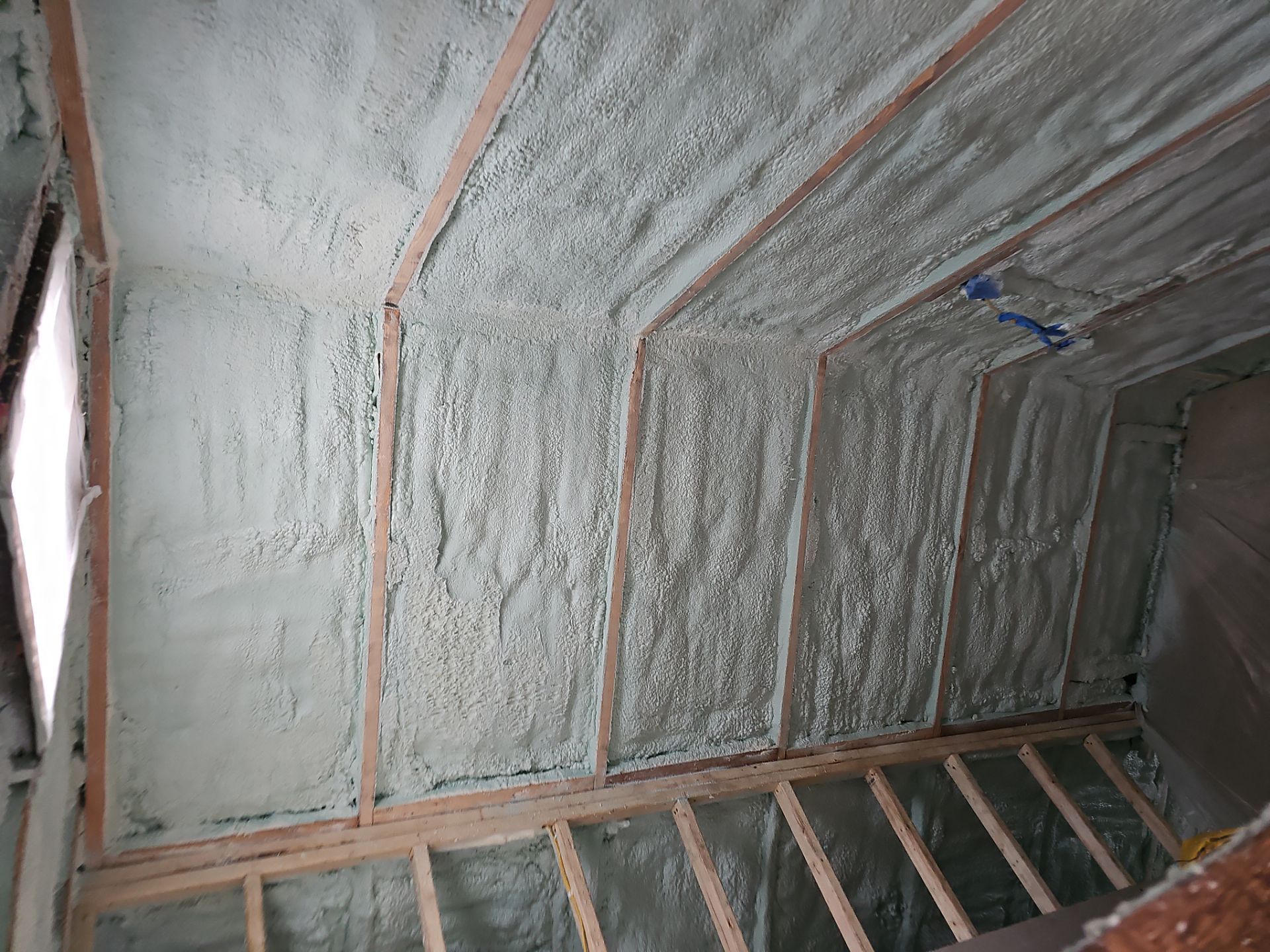Attic Insulation using Closed Cell Spray Foam by NYS Foam & Energy