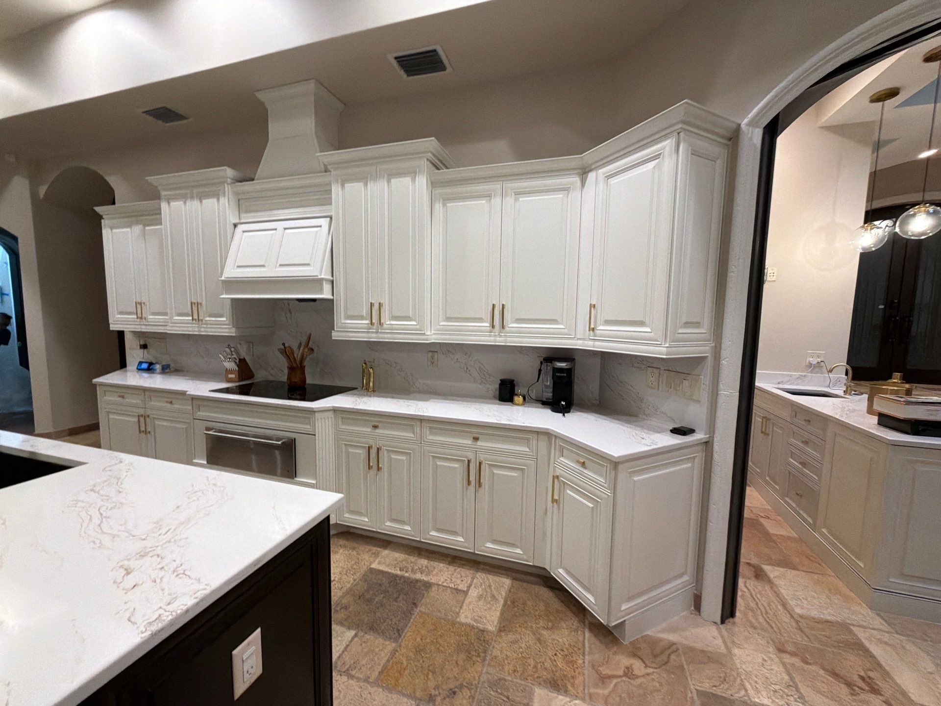 Two Tone Cabinets Repaint by Fresh Coat Painters