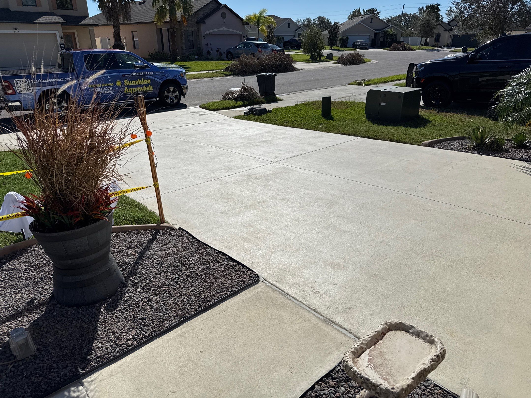 Comprehensive Concrete and Vinyl Fence Cleaning in Willow Walk Community, Palmetto, FL by Sunshine AquaWash