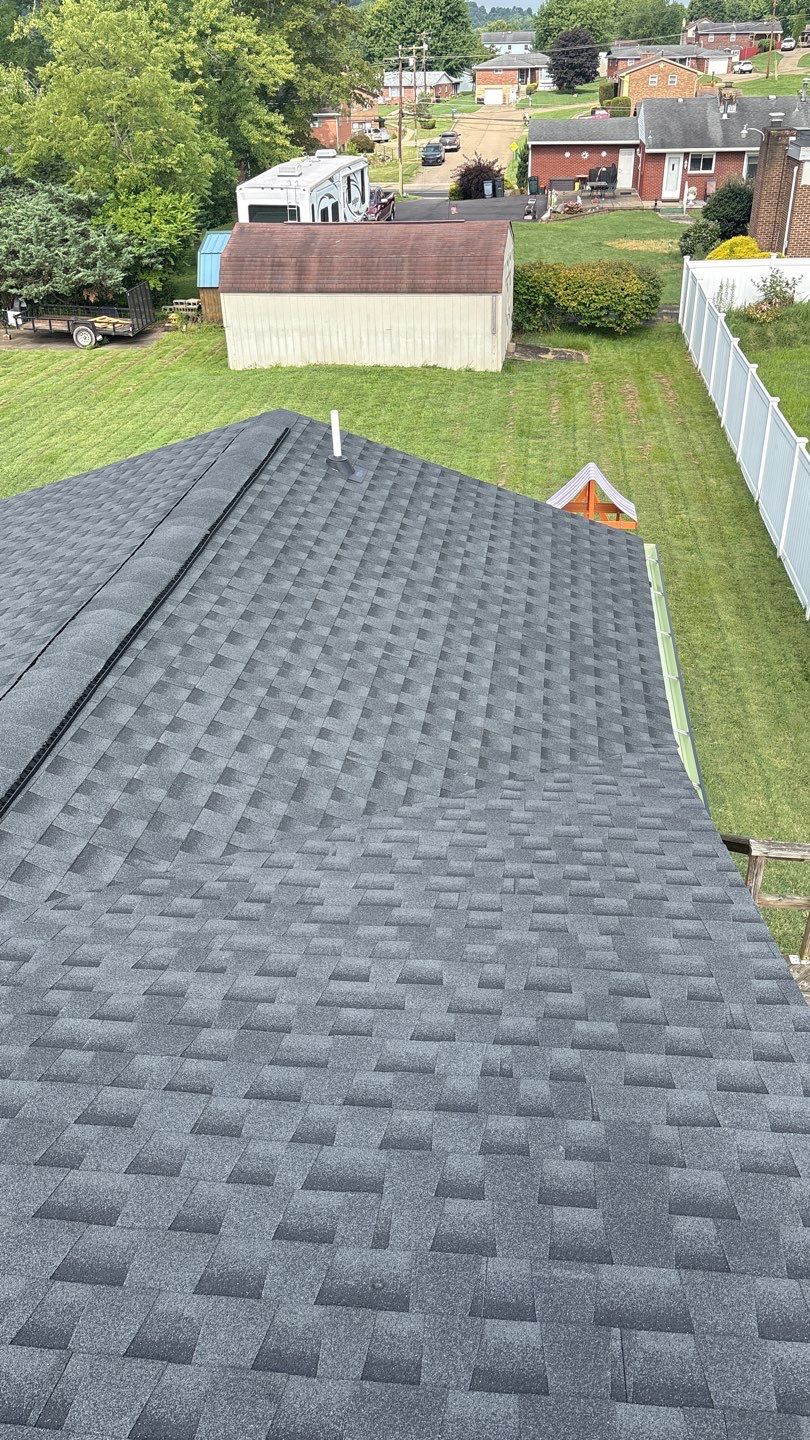 Residential Roofing Installation using GAF Timberline HDZ Charcoal by Rainstoppers Roofing
