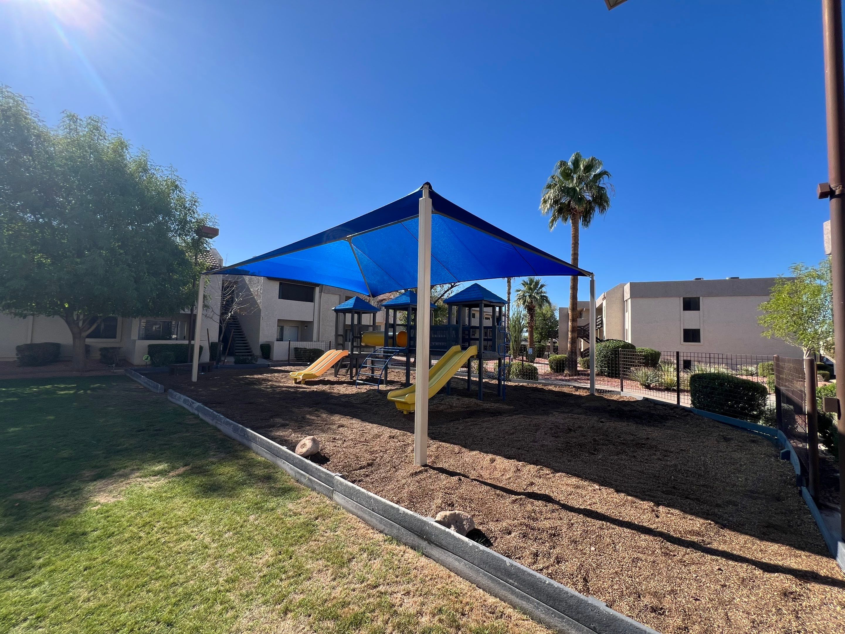 Playground Sun Shade Install by Unified Disaster Resources