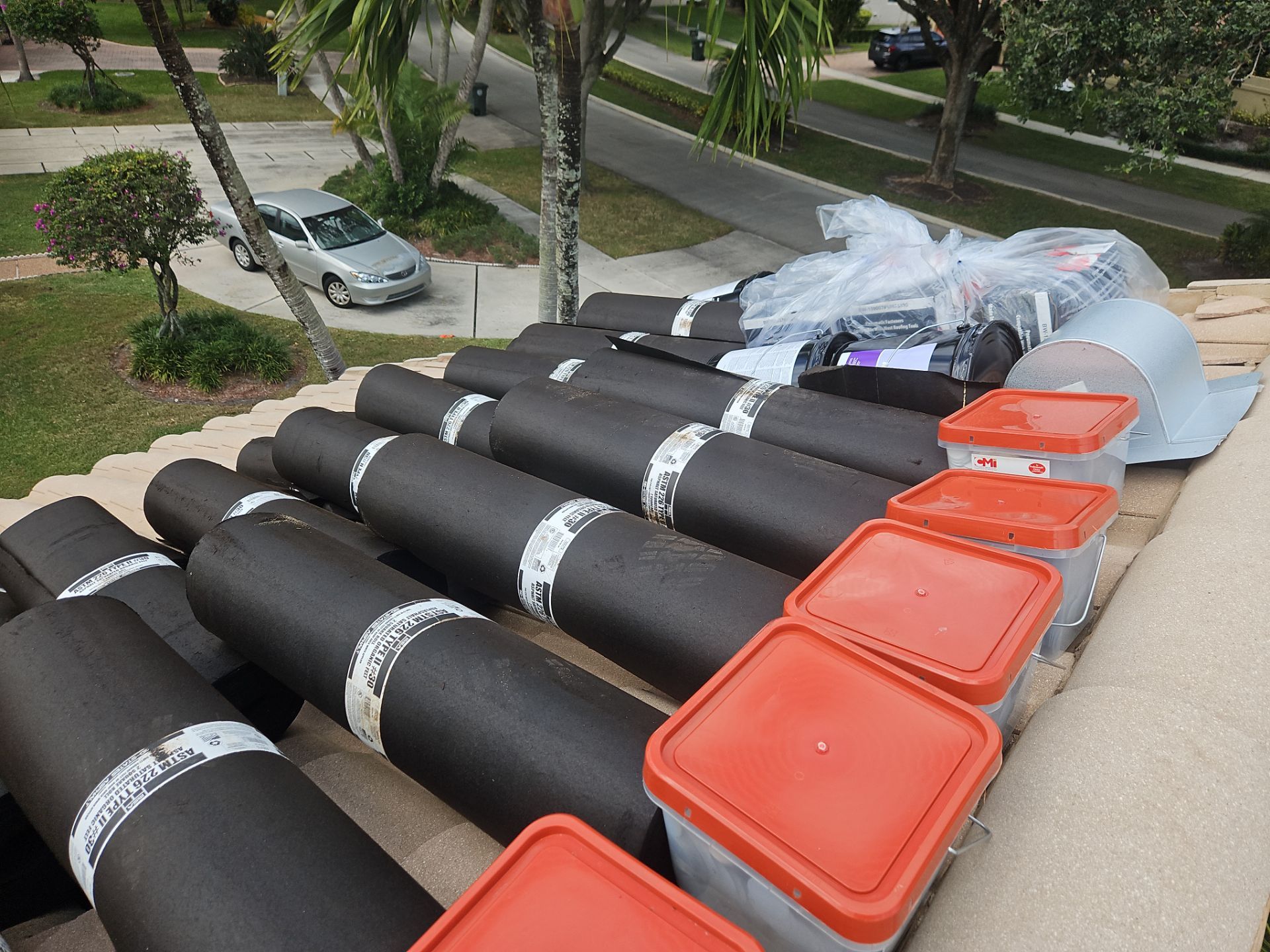 Residential Roofing Installation using 1" Nail strip metal roof by BLUES BROTHERS ROOFING