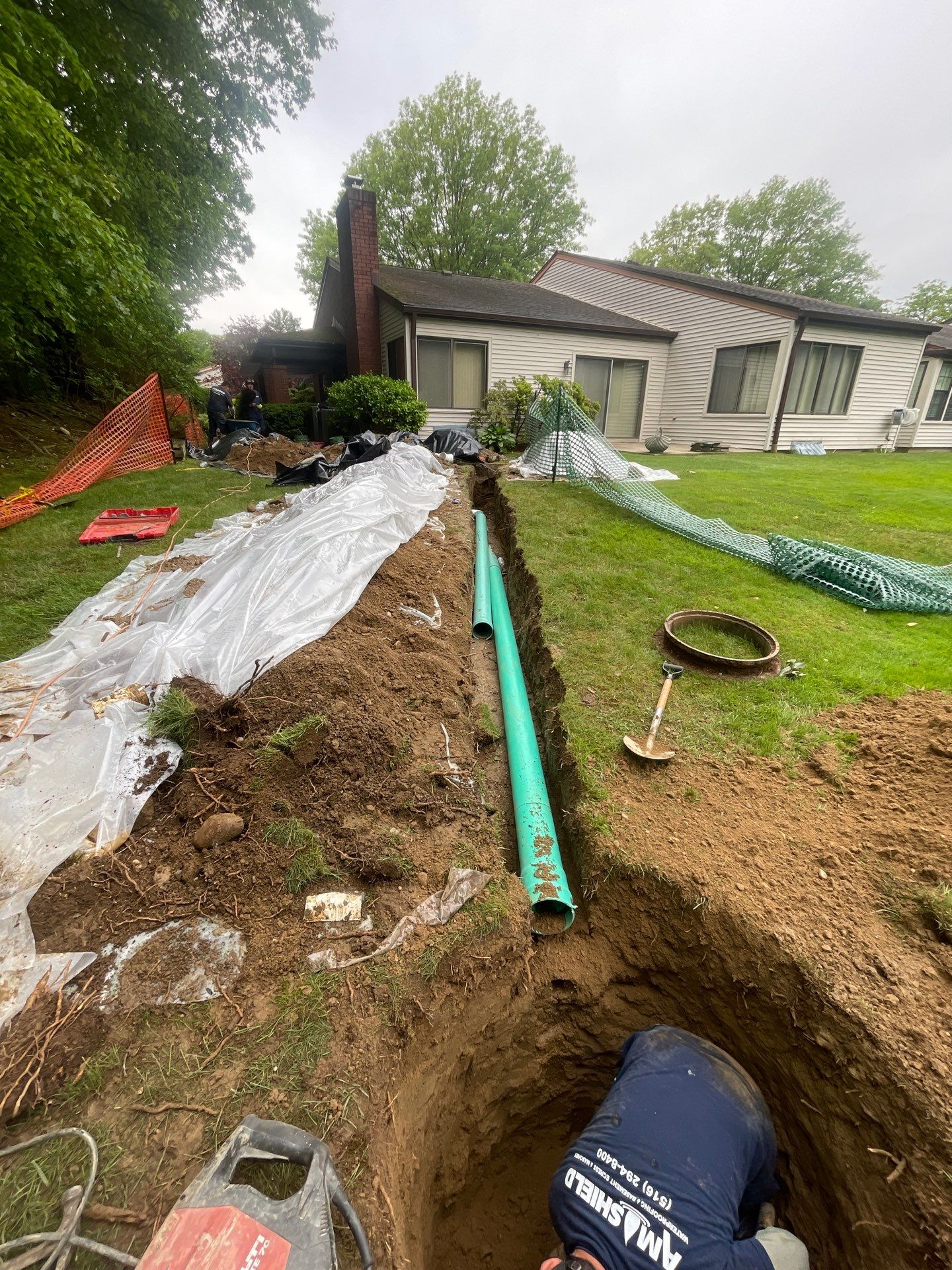 Duck Pond Dr. Manhasset, NY by A.M. Shield Waterproofing, Corp.