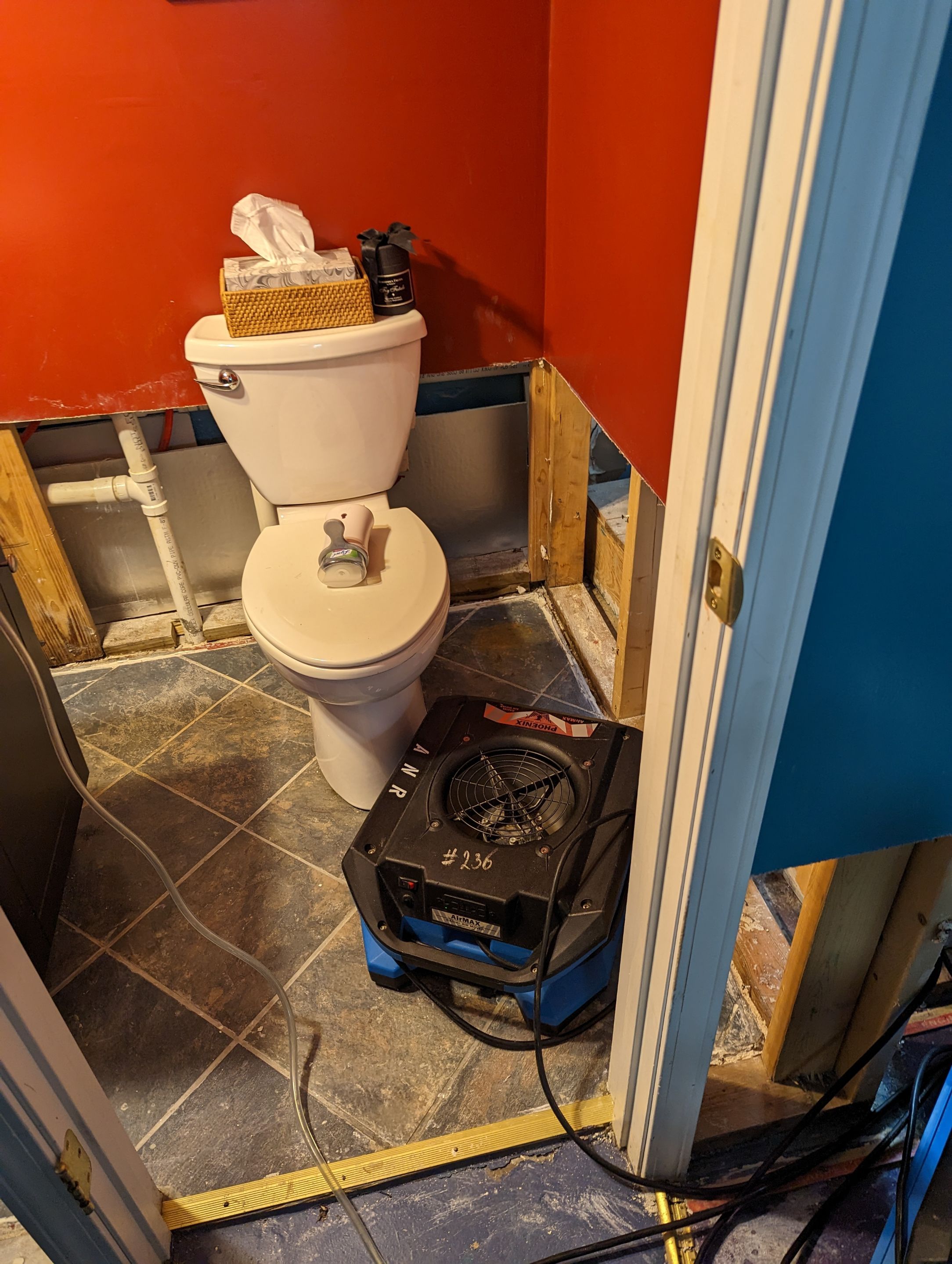 Water Mitigation with Equipment Set by ANR Restoration