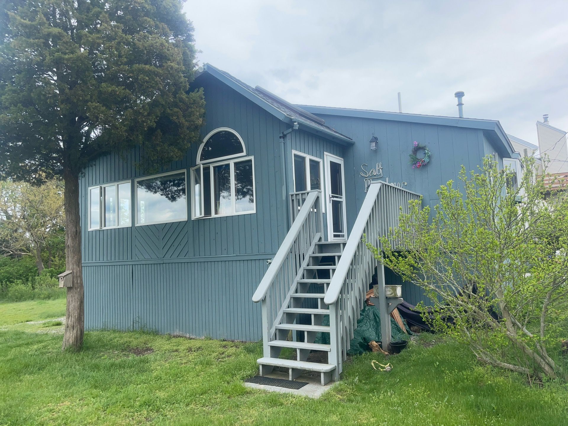 Siding Repair using New wood siding using T1-11 by A Plus Exterior