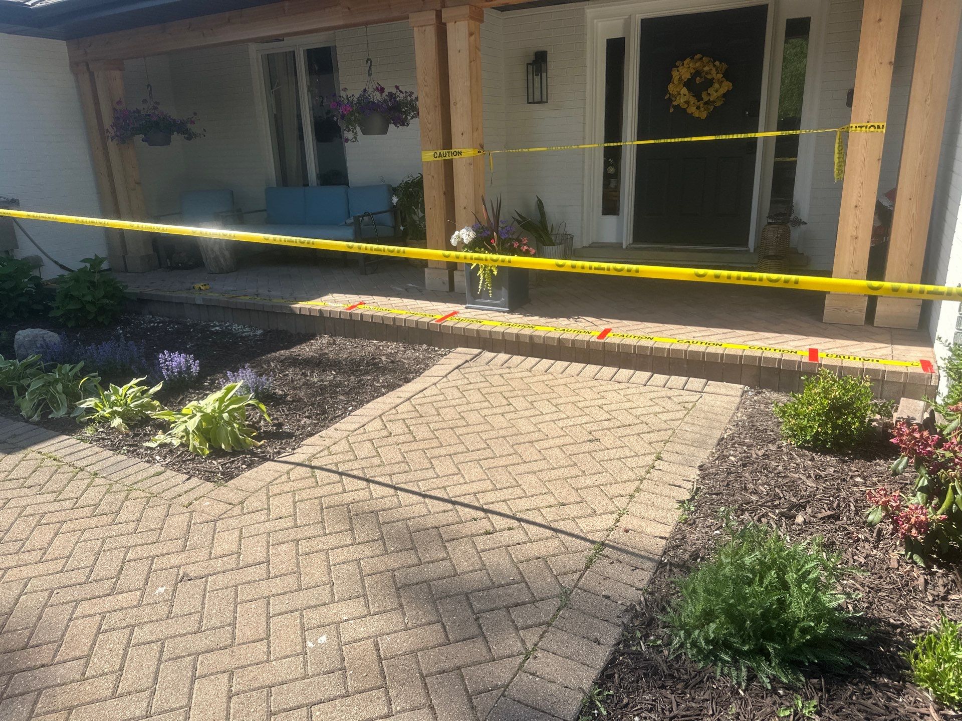 Brick paver repair, cleaning and sealing by Northern Power Washing LLC.