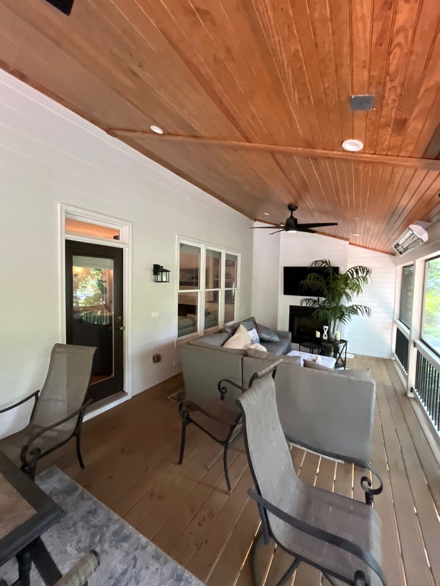 Deck Stain and Rotten Wood Replacement with James Hardie and Sherwin-Williams Products by Nelson Exteriors