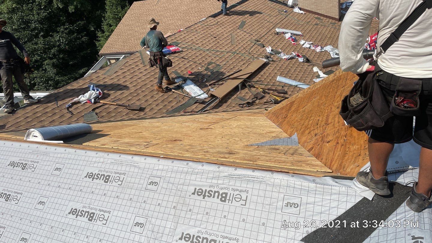 Roof Replacement using GAF Timberline HDZ by American Home Contractors