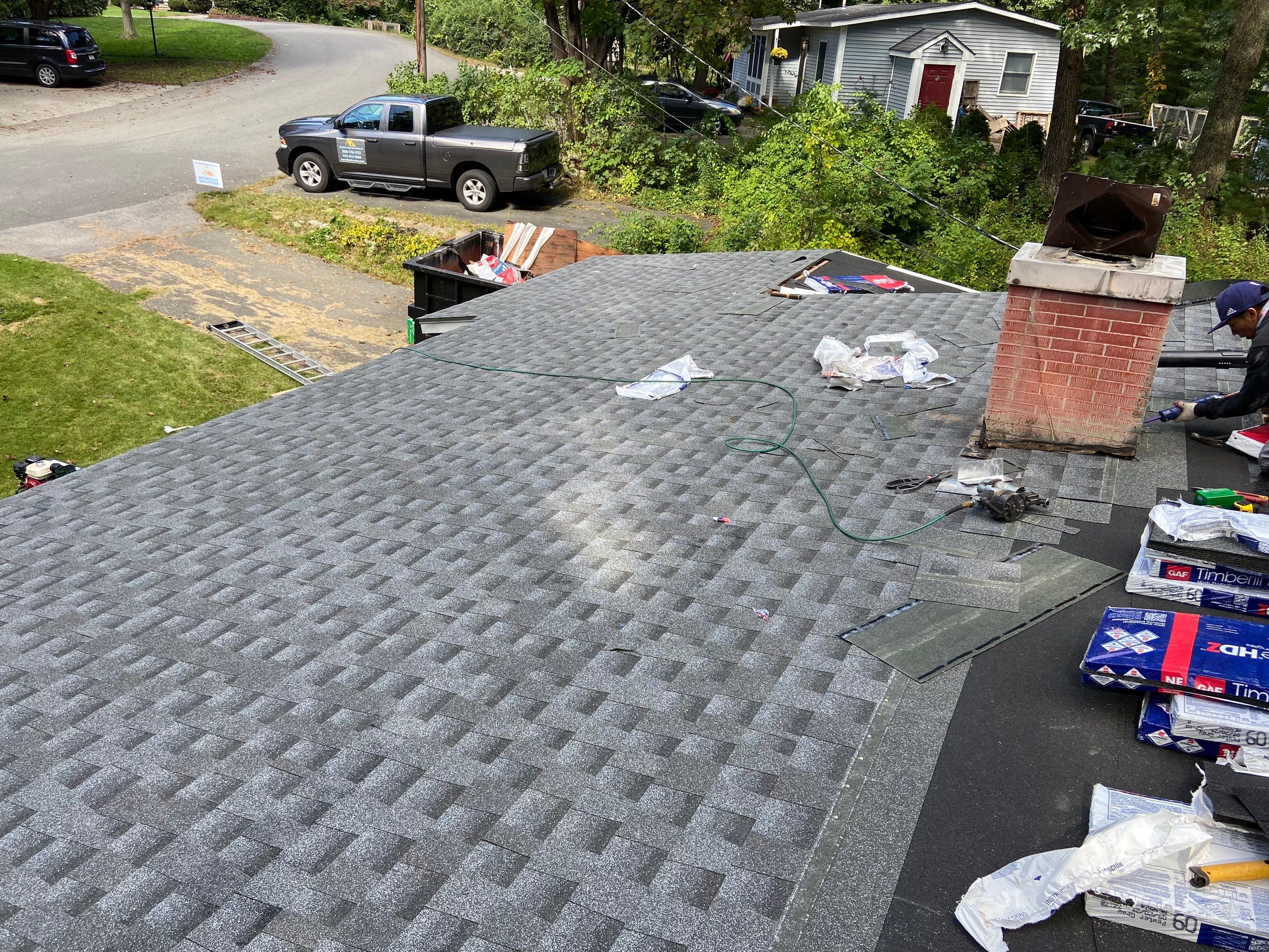 Residential Roofing Installation using GAF Timberline HDZ by Sensible Home Solutions