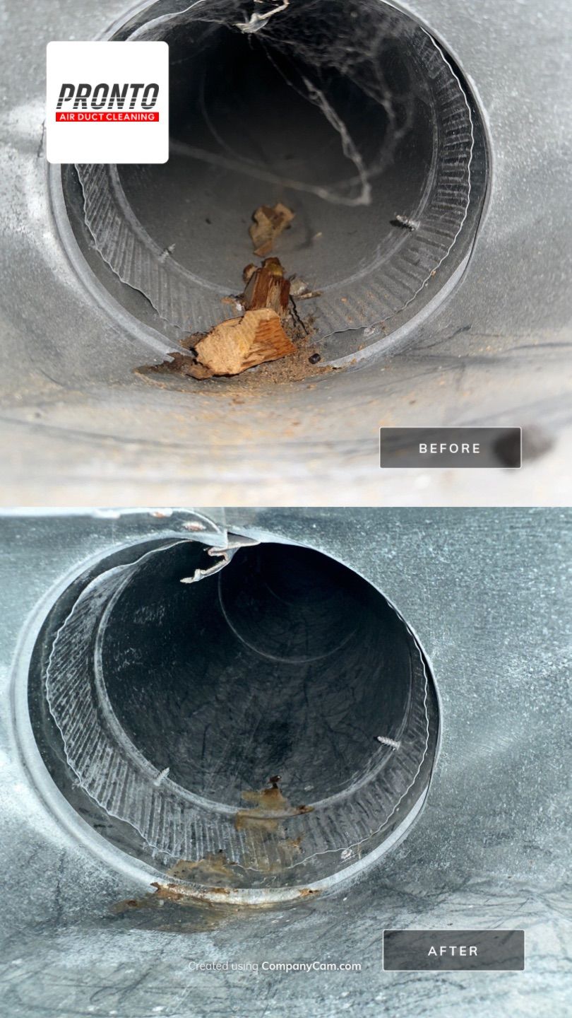 Air duct cleaning using Hypervac by Pronto Air Duct Cleaning