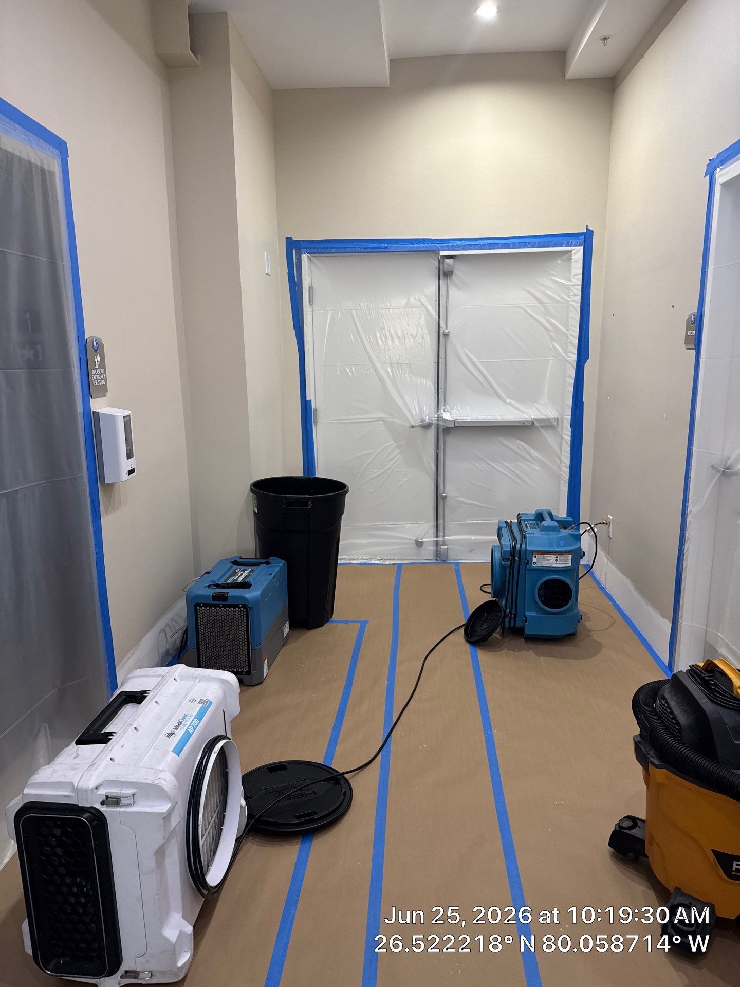 Commercial Water Damage Mitigation and Floor Drying in Boynton Beach by SuperClean 