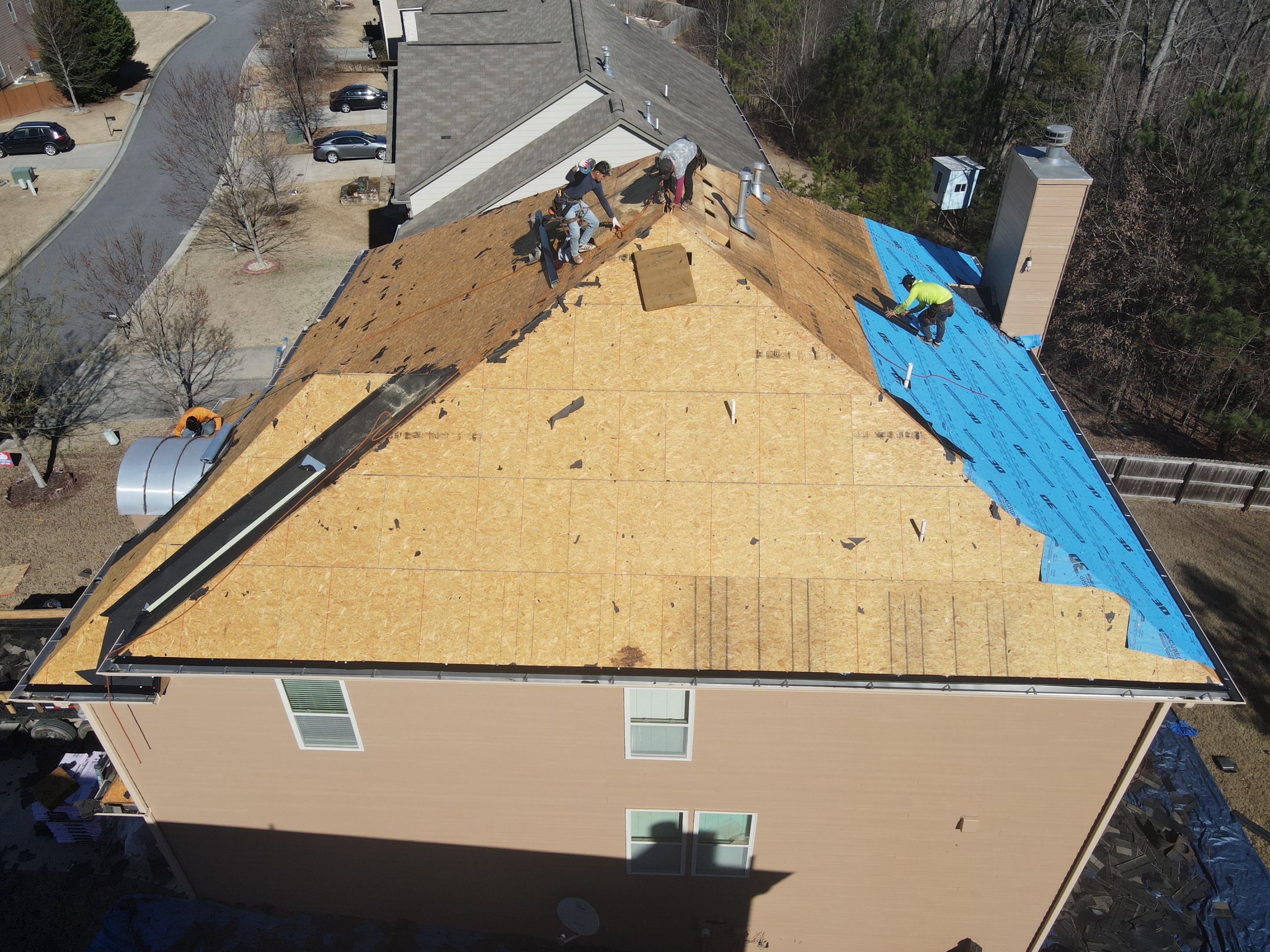 Residential Roofing Installation using Owens Corning by Inspector Roofing and Restoration