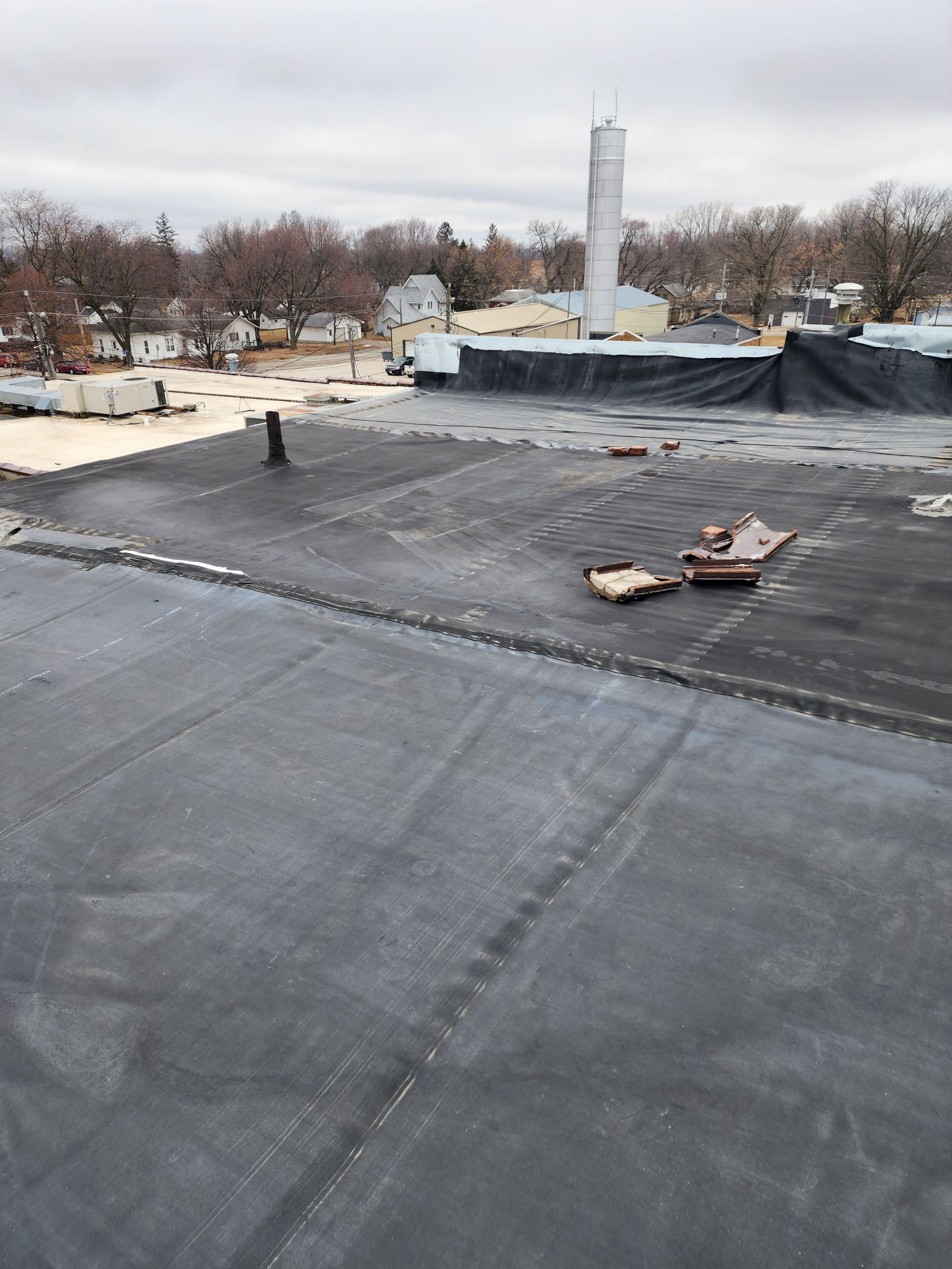 Roof Recover on a downtown building in Lake City  by Grell Roofing, LLC