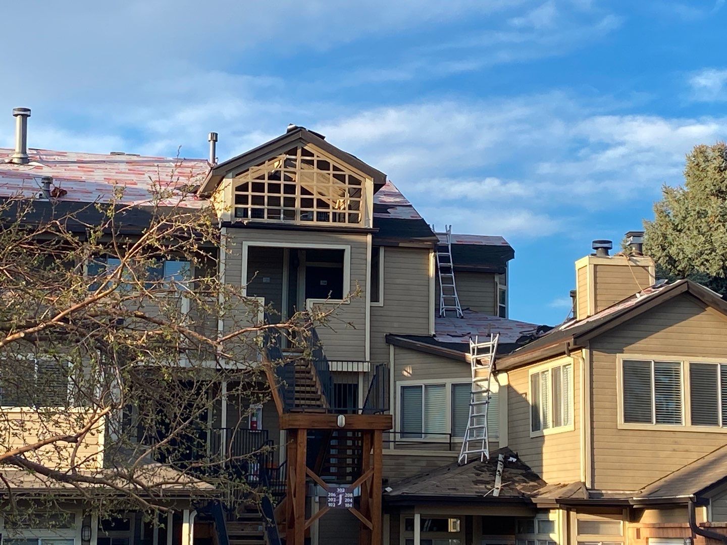 Commercial Roofing Installation using Owens Corning TruDefinition Duration STORM - Teak by A to Z Roofing