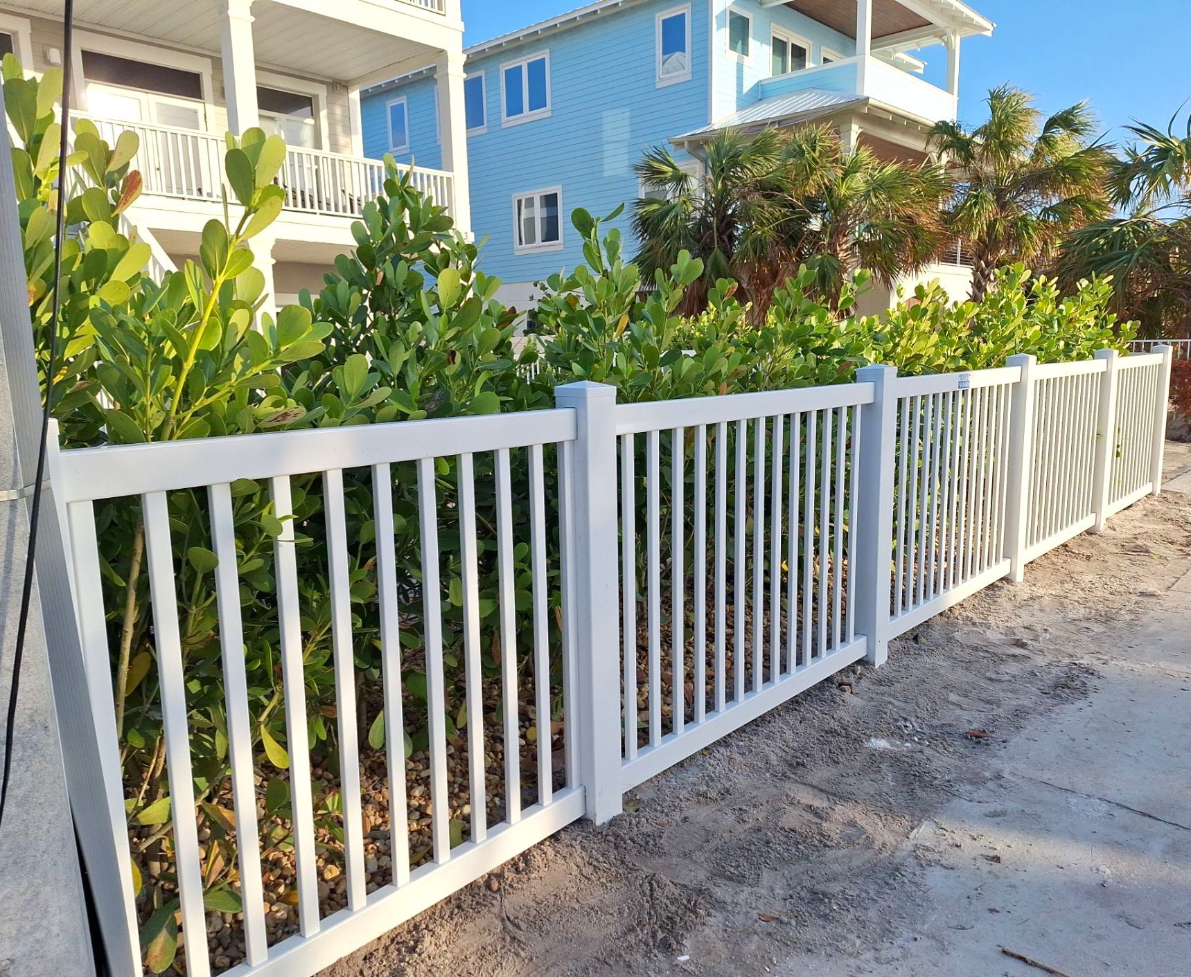 Vinyl Fence Installation using 6Ft Vinyl Privacy Fence with a 4Ft White Picket Fence by Asap fence and gates, LLC
