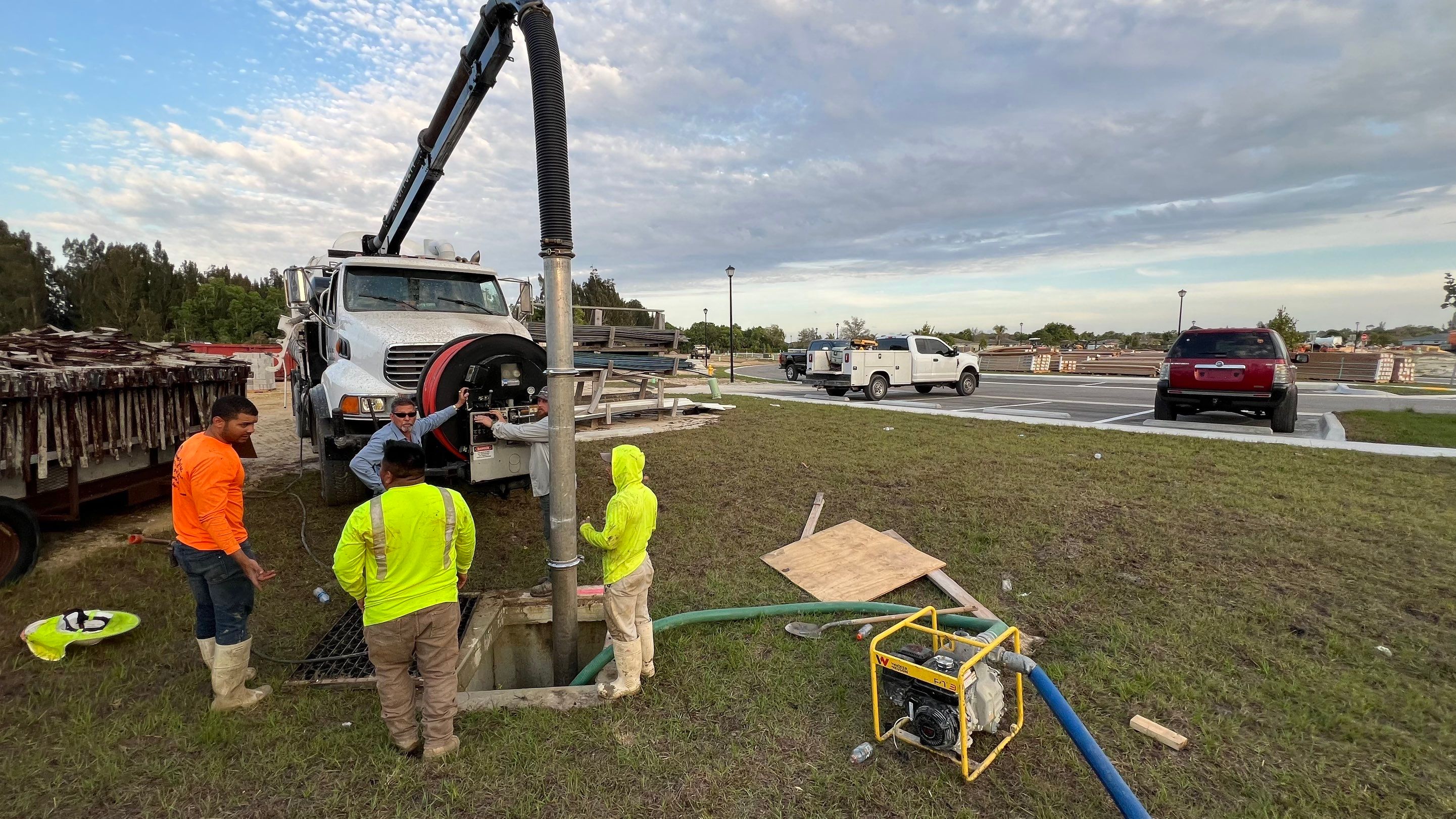 New Community Stormwater System Catch Basin Cleaning by Don Mar, Inc. Storm Water Solutions