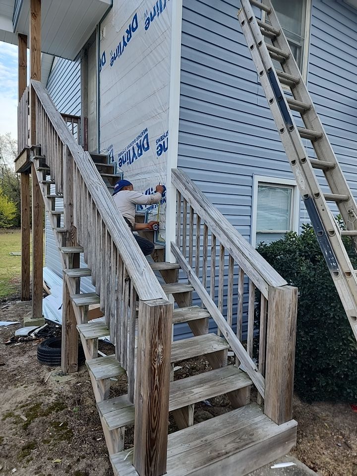 Interior and exterior renovation using Royal Building Products  by Indigo State Roofing
