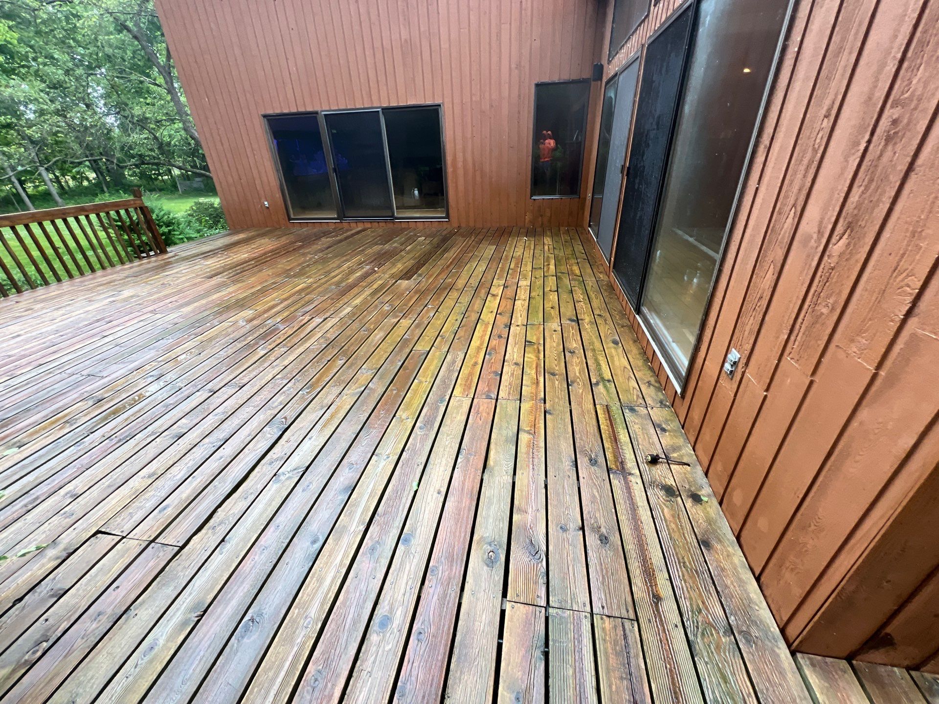 Deck, Patio, and Tennis Court Cleaning by Northern Power Washing LLC.
