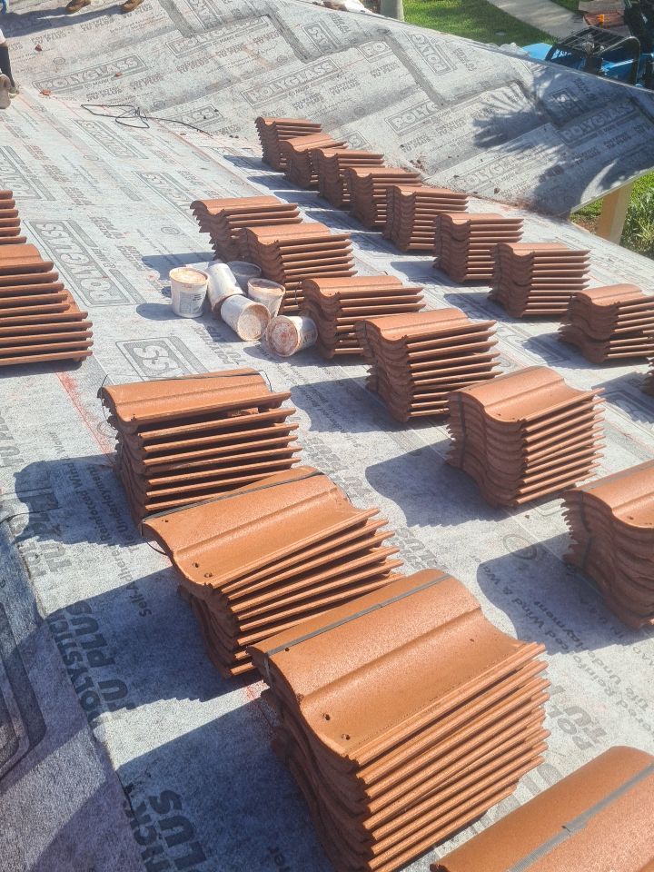 Residential Roofing Installation using Eagle Roofing Tile by BLUES BROTHERS ROOFING