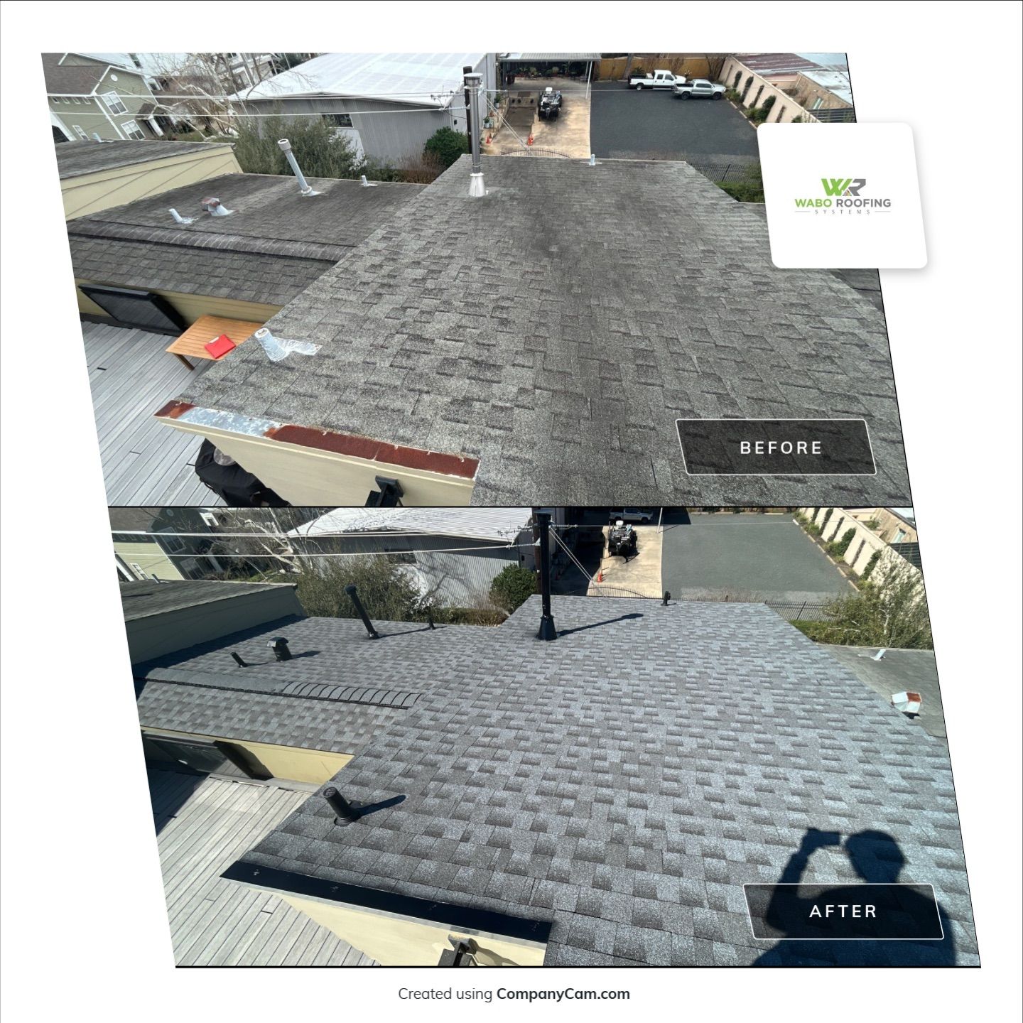 Residential Roofing Installation using GAF Timberline HDZ (Pewter Grey) by WABO Roofing Systems 