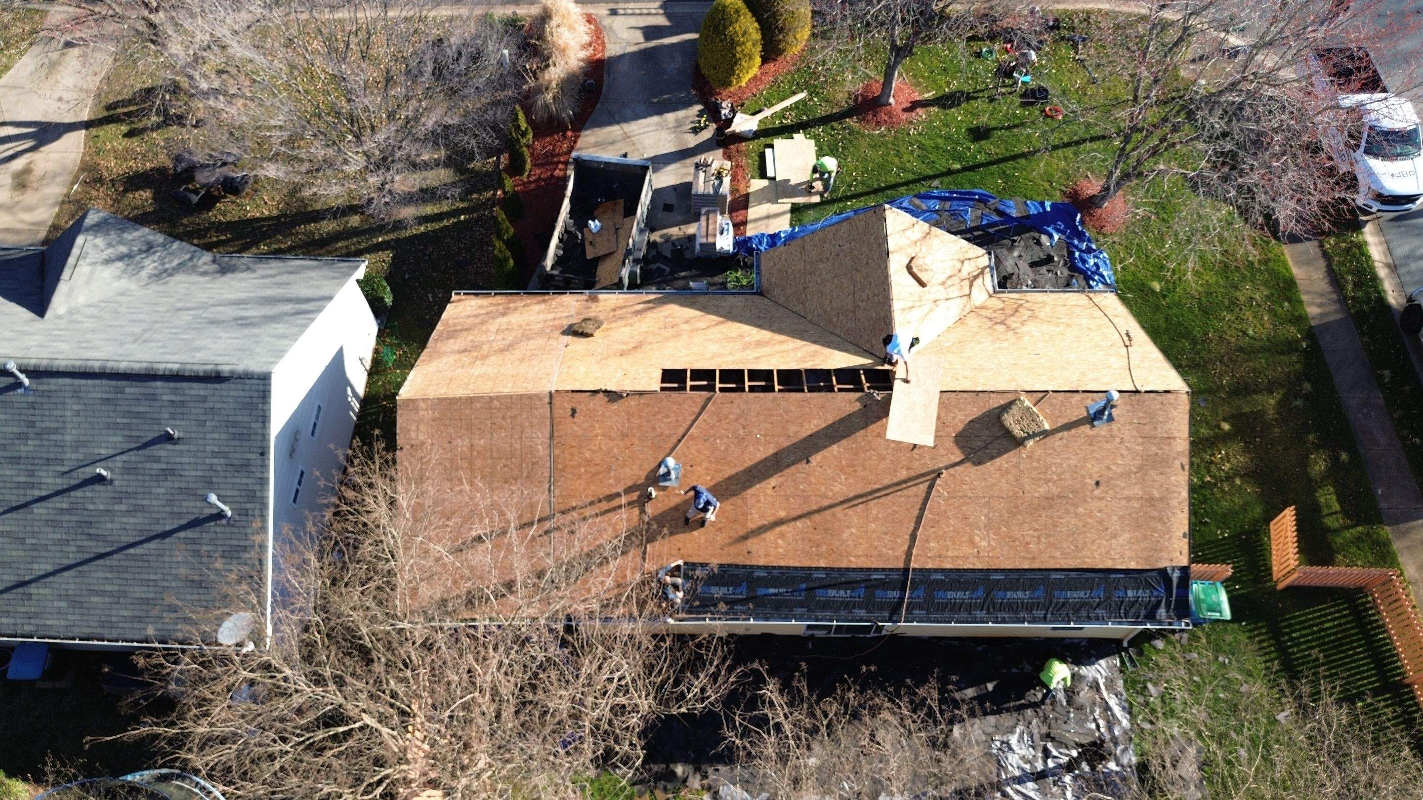 Roof replacement by hail damage  by Just Brilliant Restoration JBR