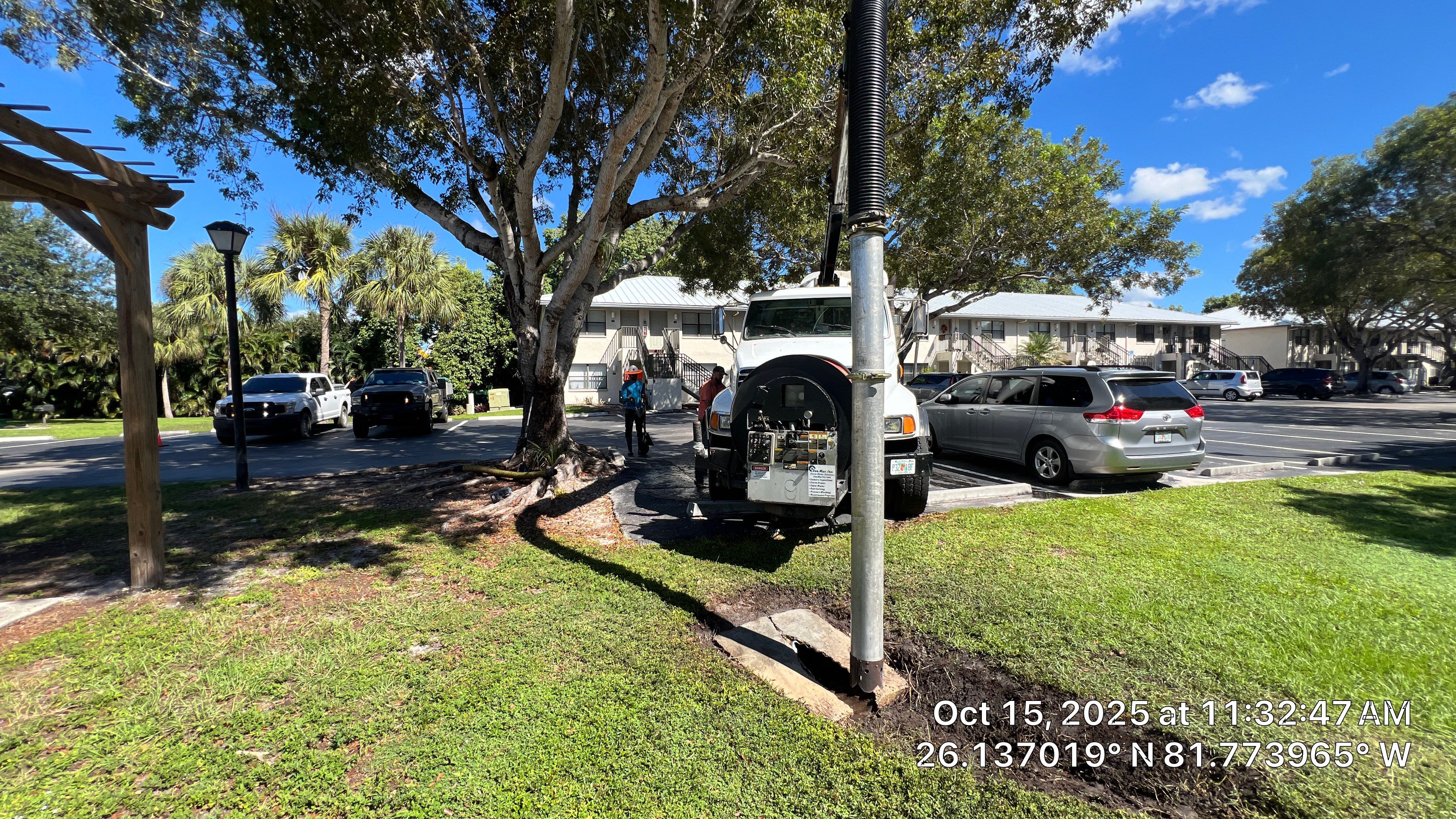 Naples Apartment Complex Culvert Cleaning by APS Power & Water