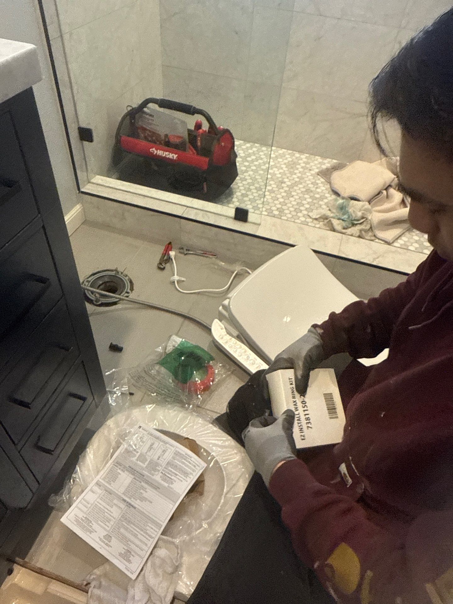 Toilet Installation with New Seal by Us Plumbing 