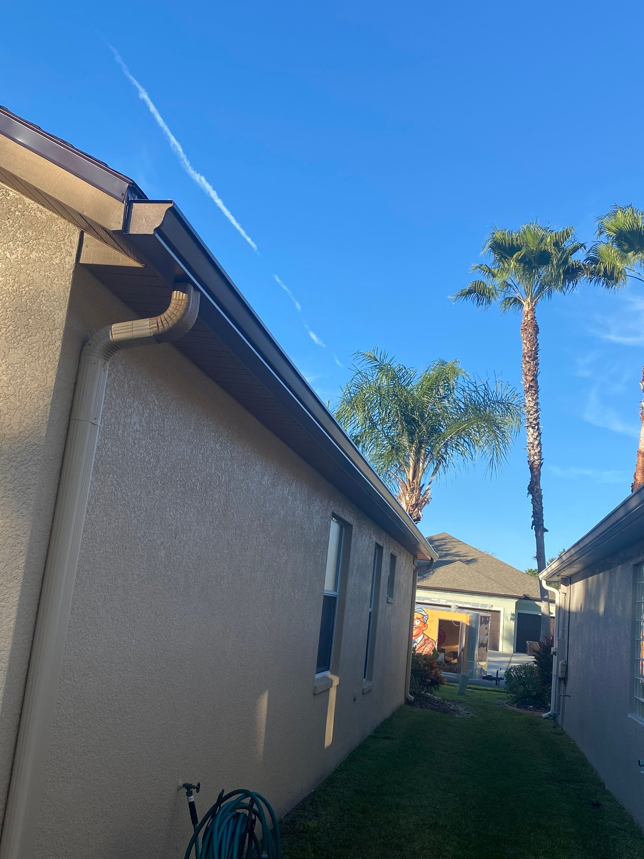 6 Inch Seamless Gutters using Copper Gutters in Wesley Chapel FL by Gutter Professors