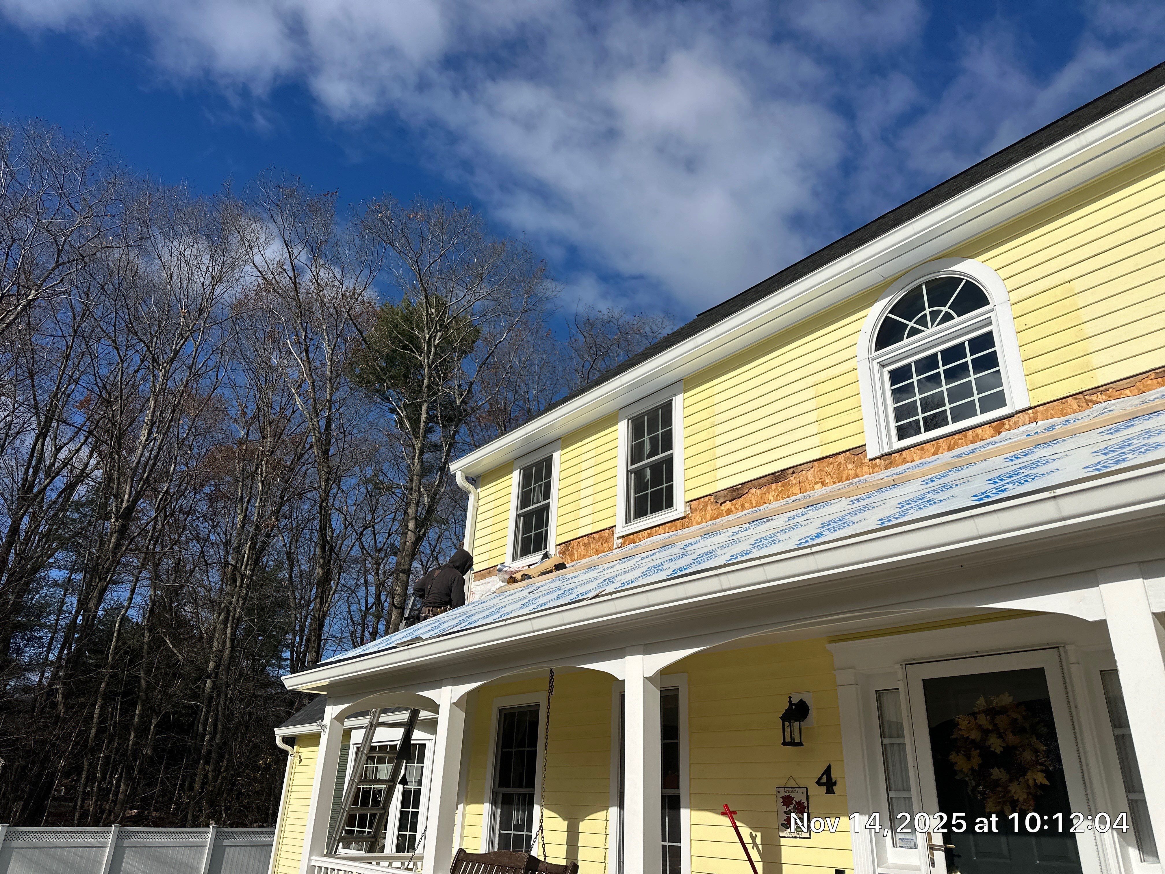 Chelmsford Premium Roof: Onyx Black Shingles with Standing Seam Metal Porch by Mighty Dog Roofing of Greater Middlesex County
