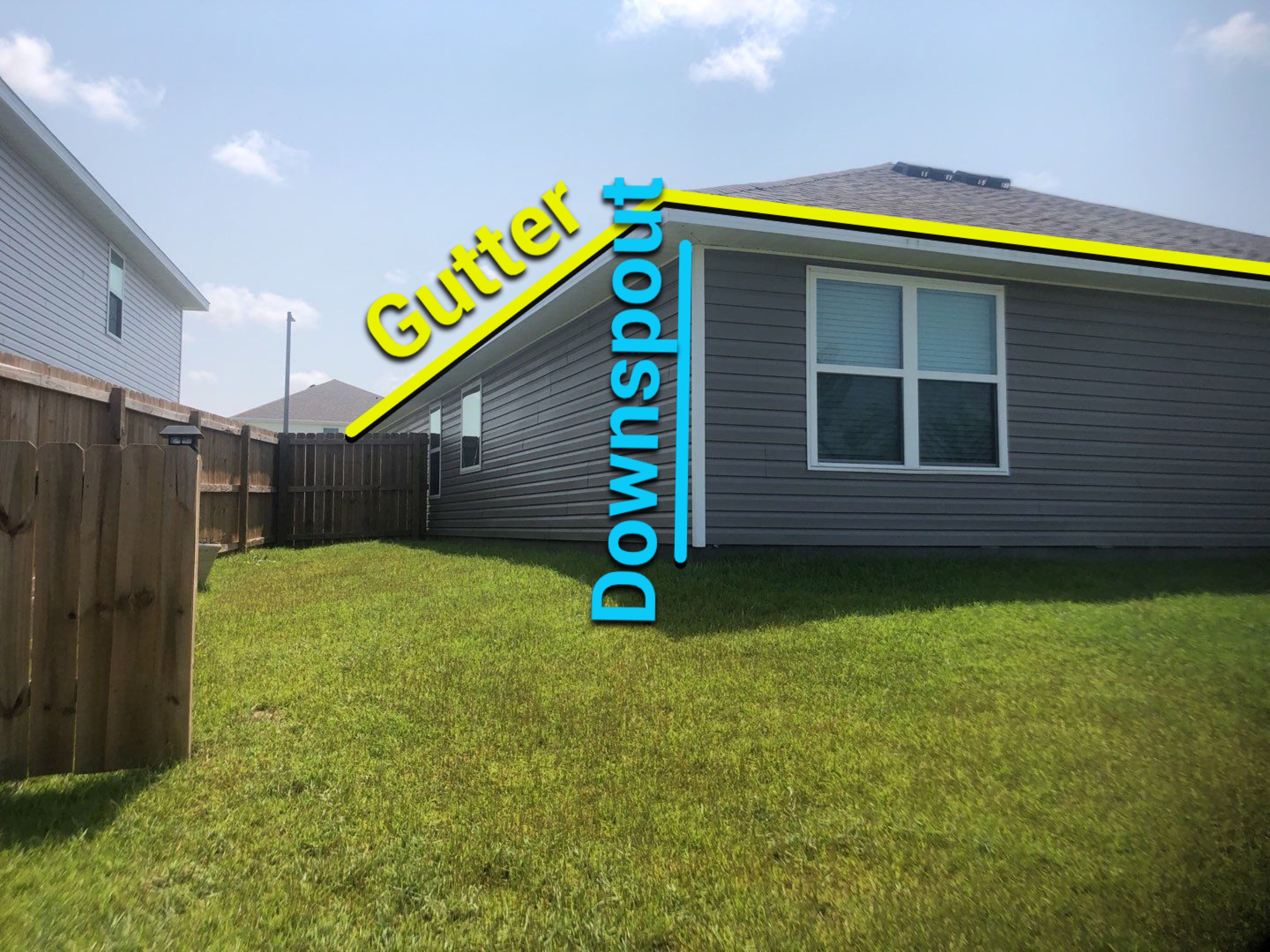 Gutter Installation using K-Style Seamless Gutters and Soffit and Fascia Replacement by Gutter Professors