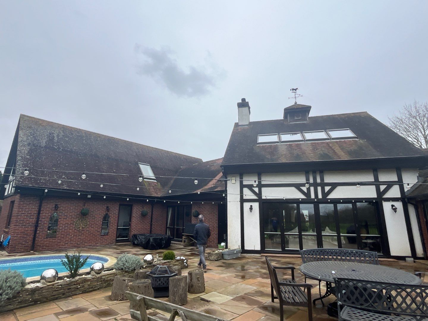 Roof Clean  - Moss Removal - Gutter Clean using Honda 15lpm Low Pressure Washing Machine by Ges Exterior Cleaning ltd