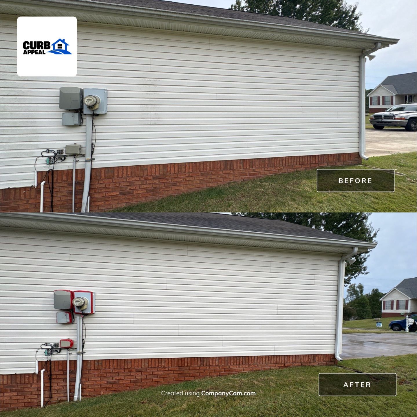 Residential House Wash and Gutter Debris Removal in Soddy-Daisy by Curb Appeal 