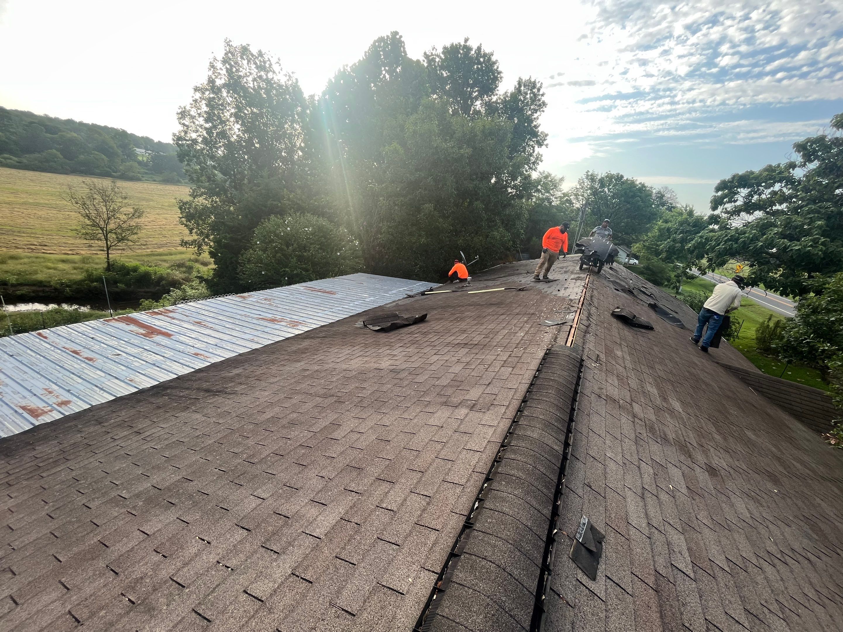 Residential Metal Roof Replacement using Reed's Metals by Hostetler Roofing