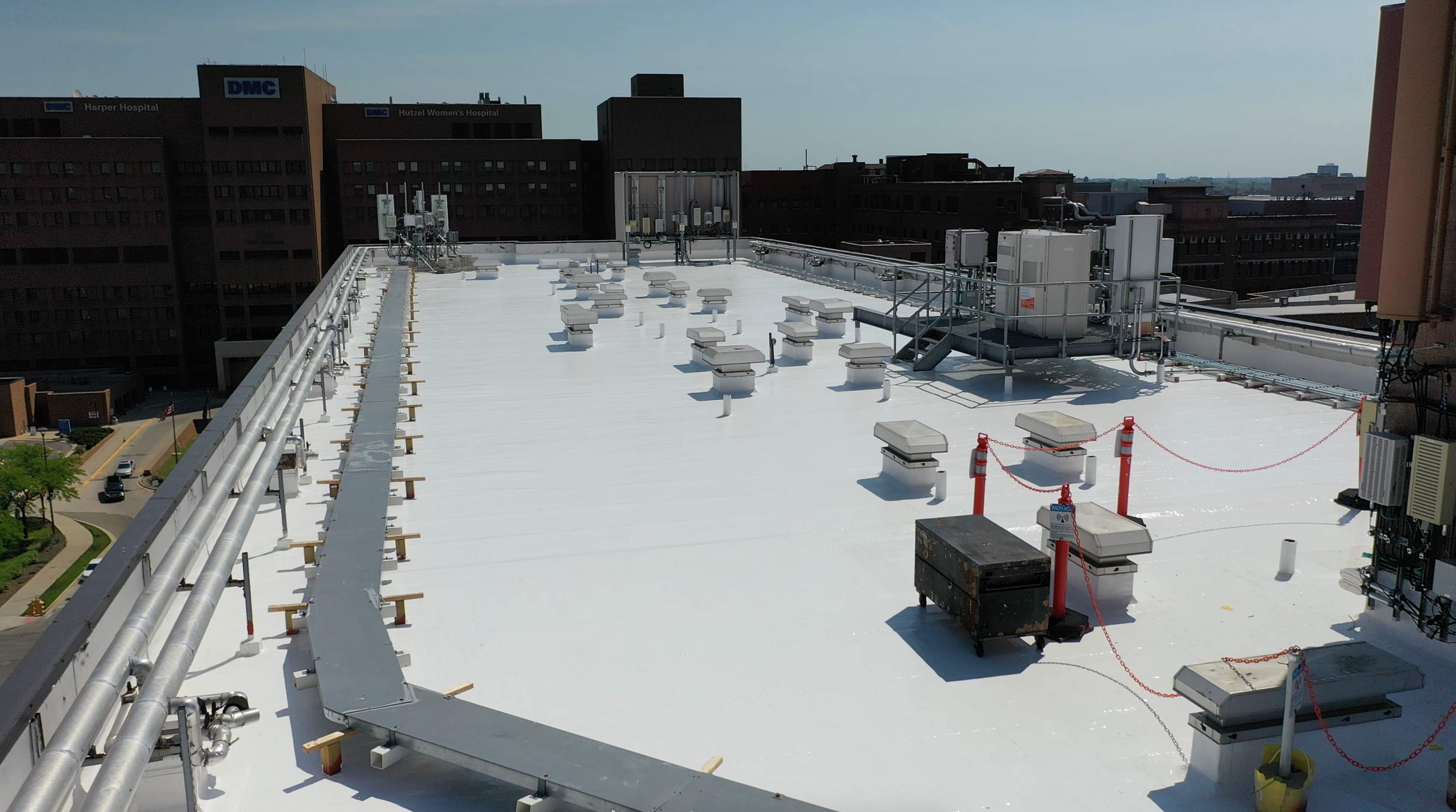 City of Detroit Roof Restoration by Bloomfield Construction & Restoration