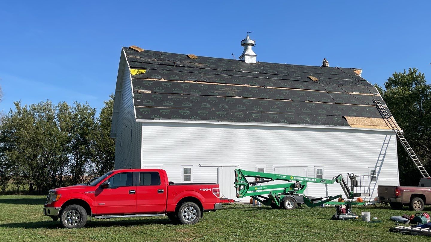 Barn Reroof using Owens Corning Duration Terra Cotta by Lightning Exteriors