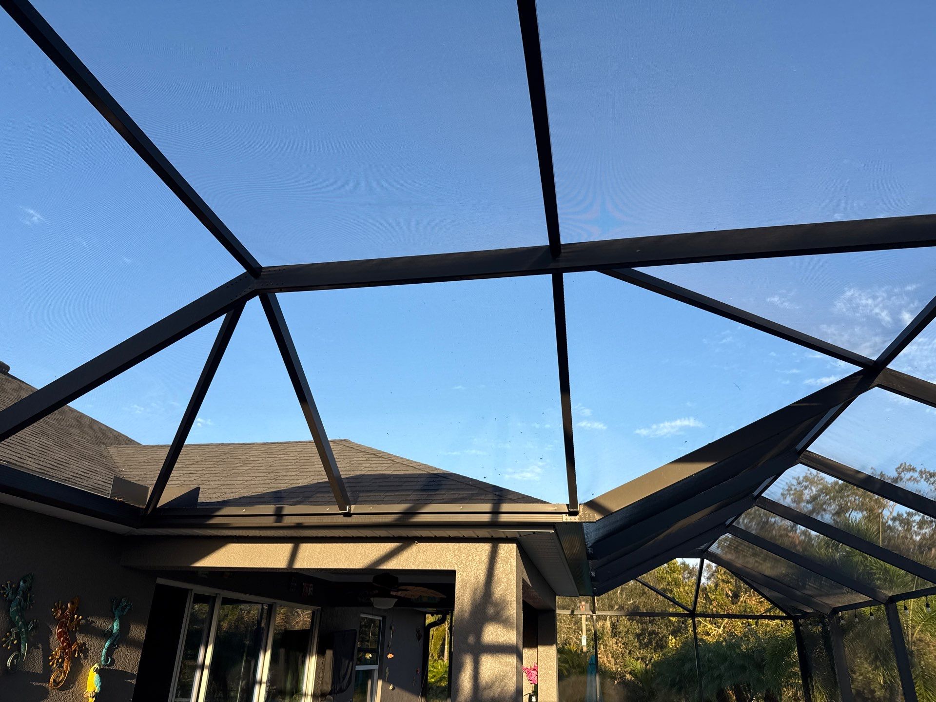 Travertine Pool Deck and Screen Enclosure Cleaning in Ellenton, FL | Oakleaf Hammock Community by Sunshine AquaWash