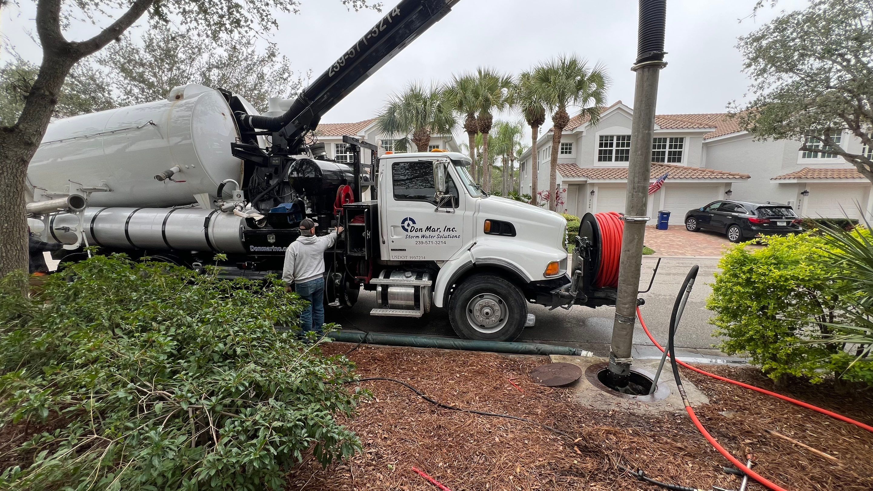 Cleaning Two Clogged Catch Basins for a Community by Don Mar, Inc. Storm Water Solutions