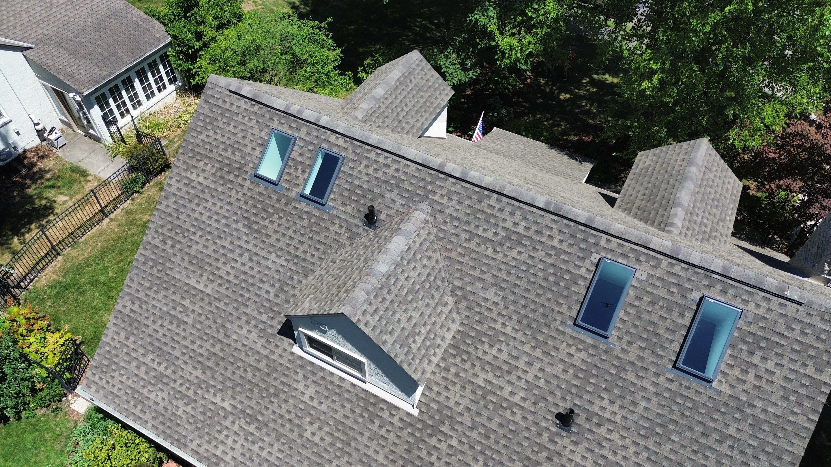 Residential Roofing Installation using Timberline HDZ Shingles - Weathered Wood by RoofX 