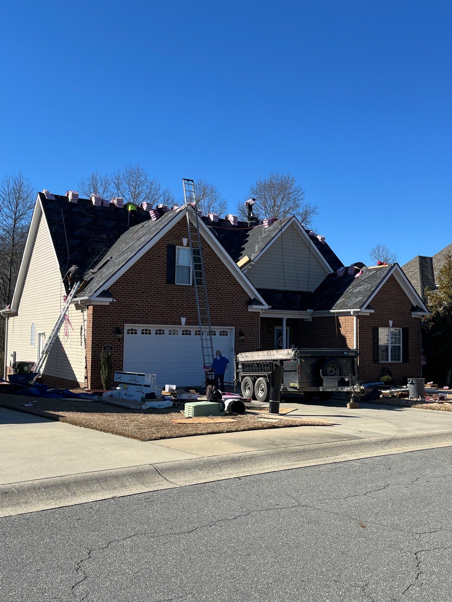 Residential Roofing Installation using Owens Corning by Karcher Roofing & Construction