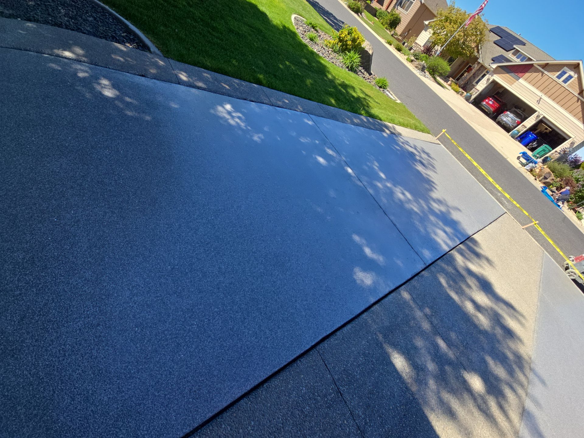 Driveway Transformation using Greystone 1/8" by Croc Coatings, LLC