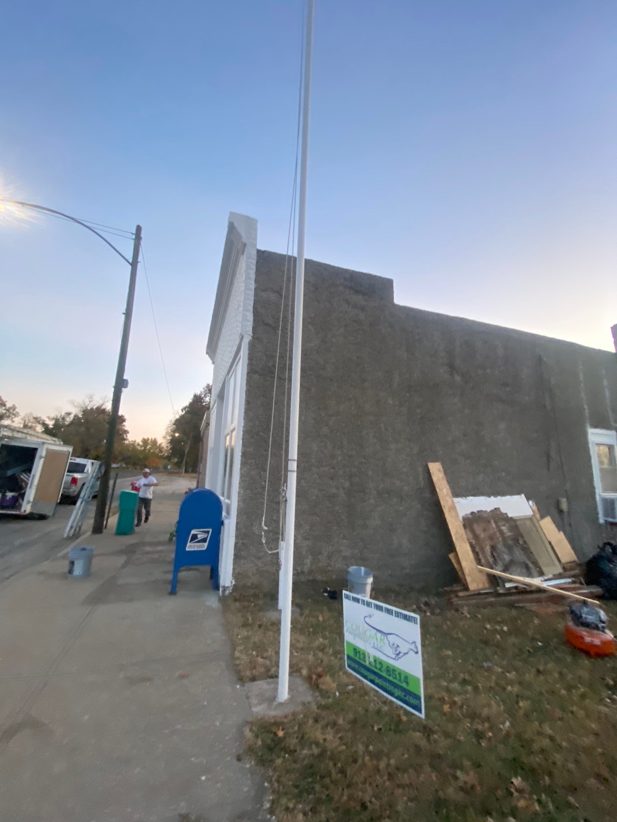 Historic Revival: Restoring a Downtown Post Office with Fresh Paint and Expert Wood Rot Repair by Cougar Painting
